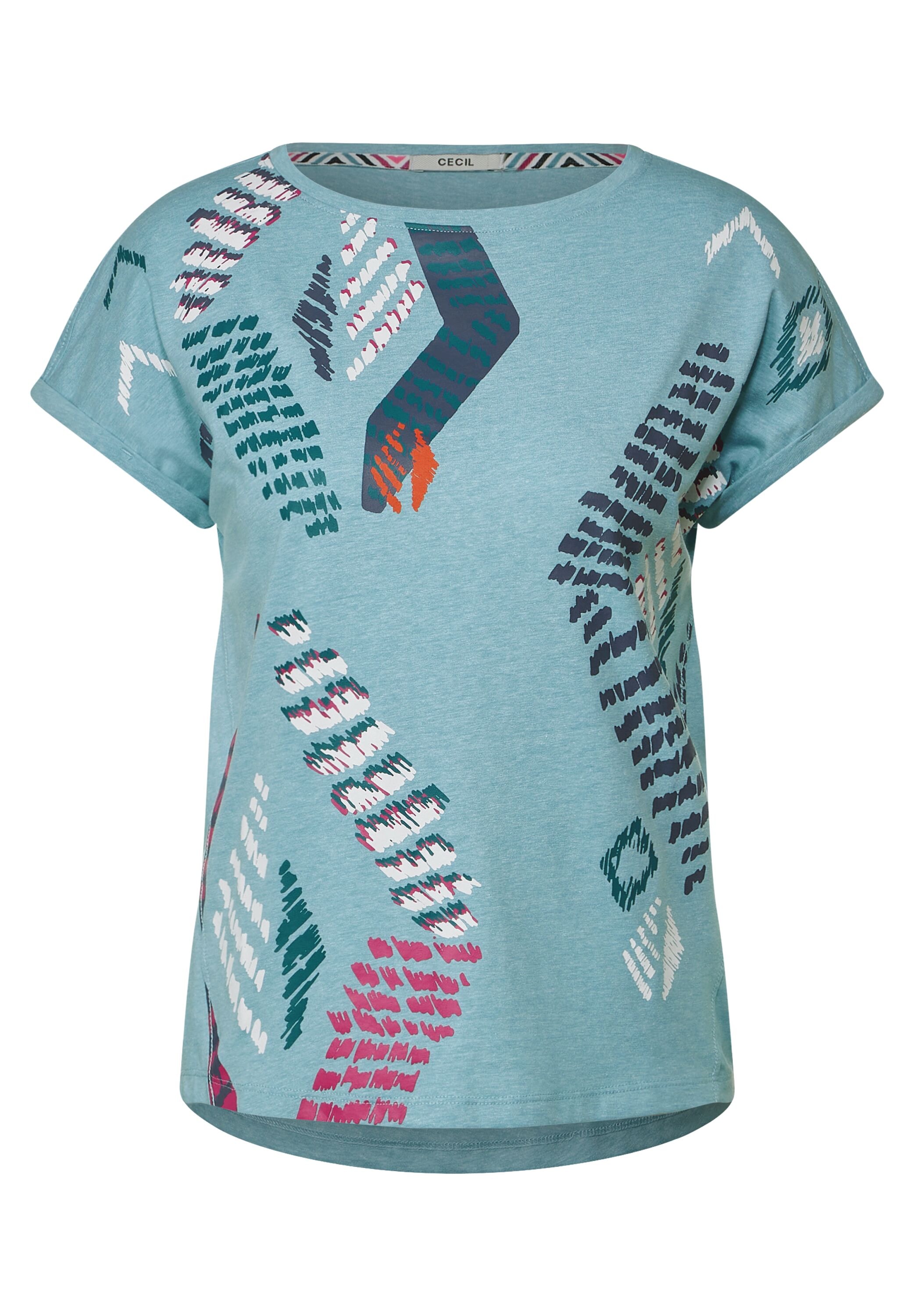 Cecil T-Shirt, aus softem Materialmix online kaufen | BAUR