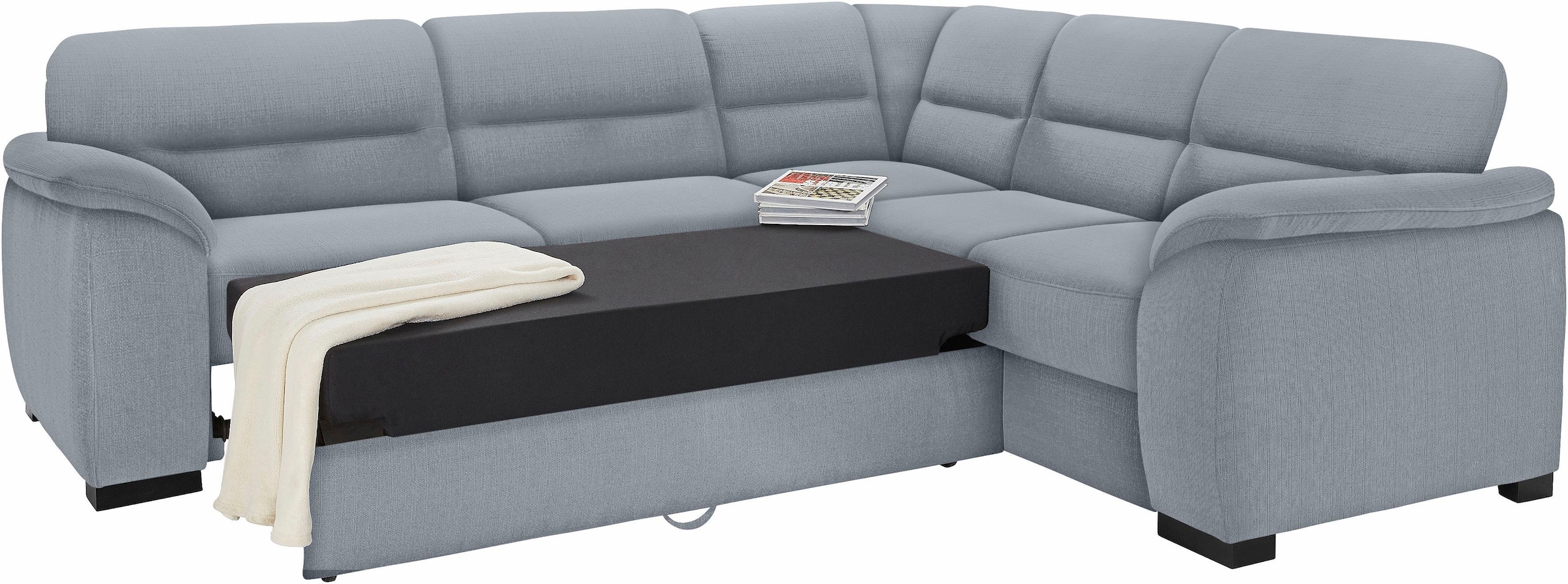 sit&more Ecksofa »Montego L-Form«, wahlweise mit Bettfunktion und Schubkasten