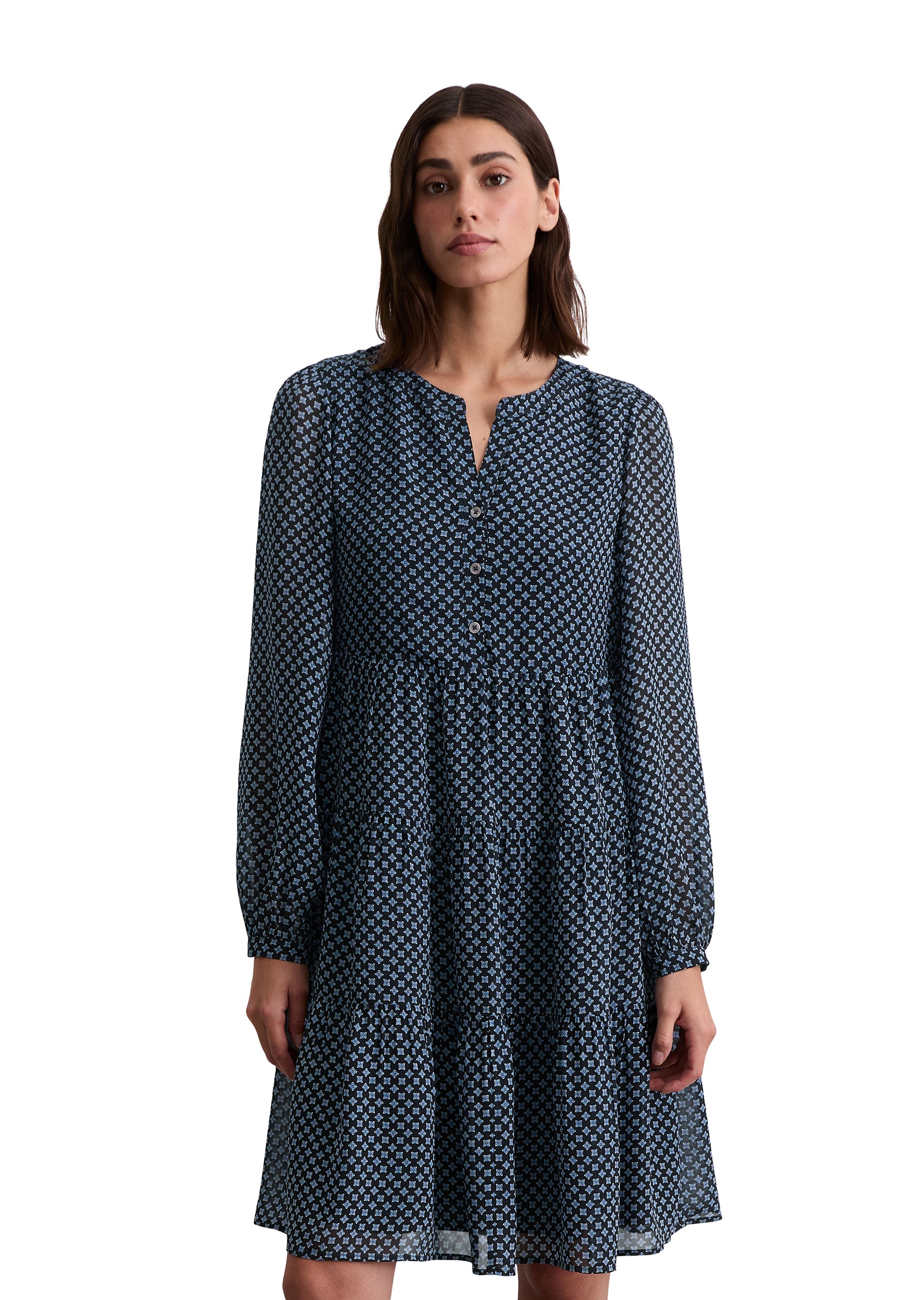 Marc OPolo Druckkleid "aus Viskose-Crêpe" günstig online kaufen