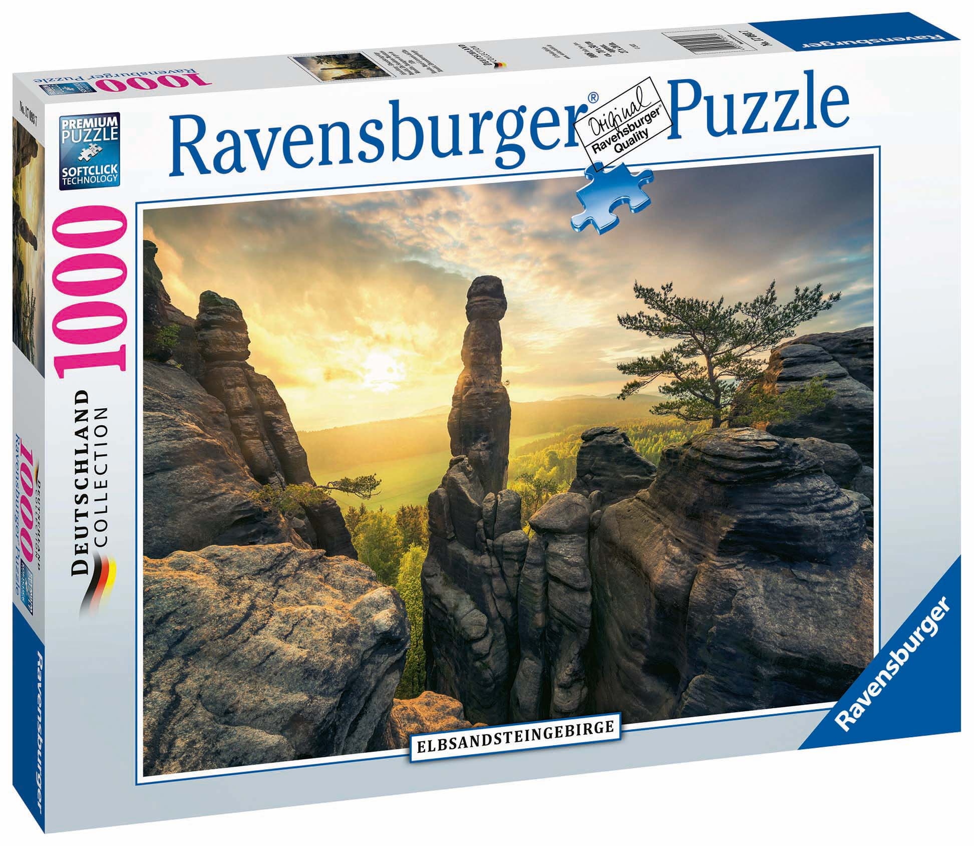 Ravensburger Puzzle »Erleuchtung - Elbsandsteingebirge«, Made in Germany, FSC® - schützt Wald - weltweit