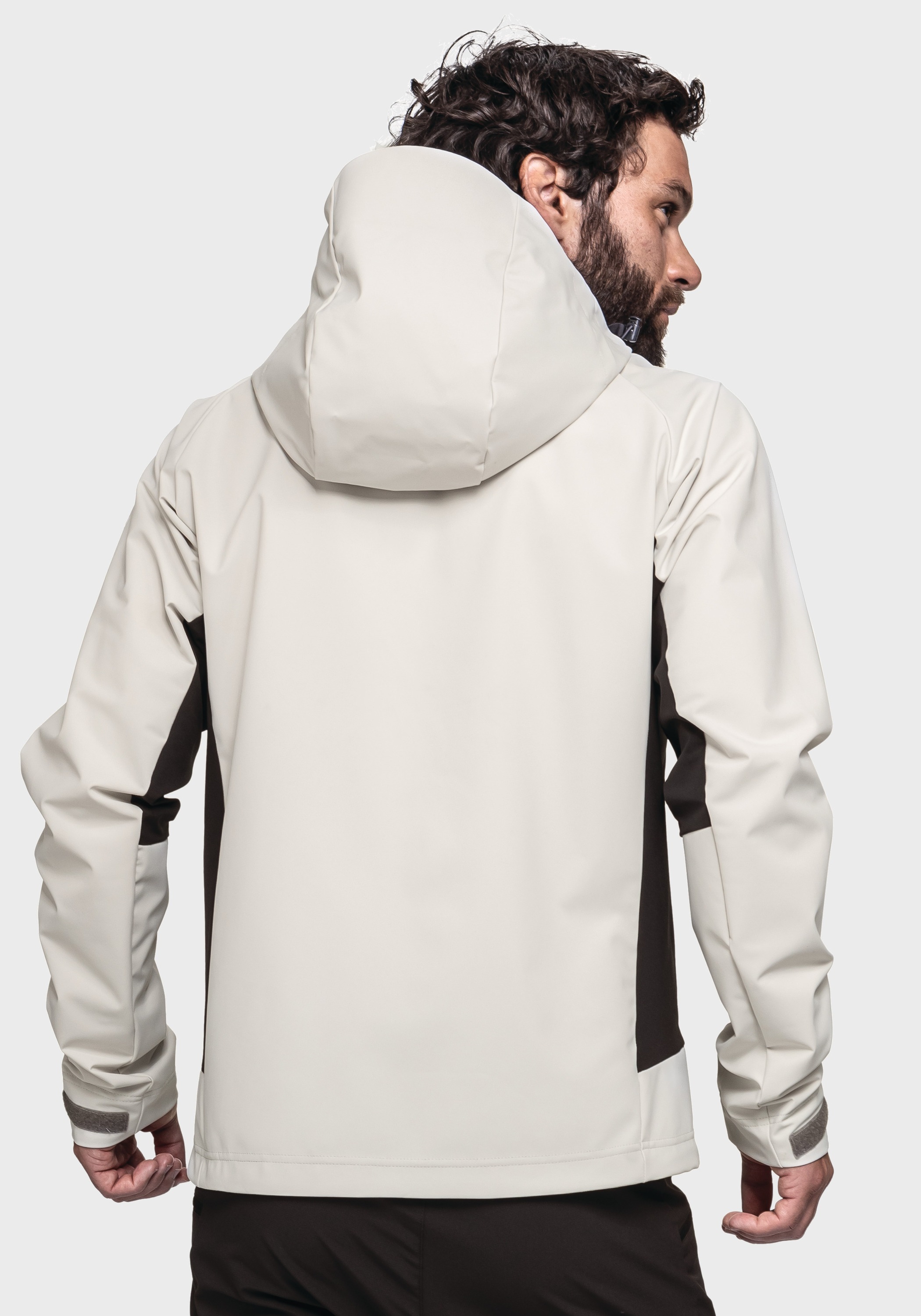 Schöffel Outdoorjacke »Mountain Softshell Jk Style Blaueis MNS«, mit Kapuze