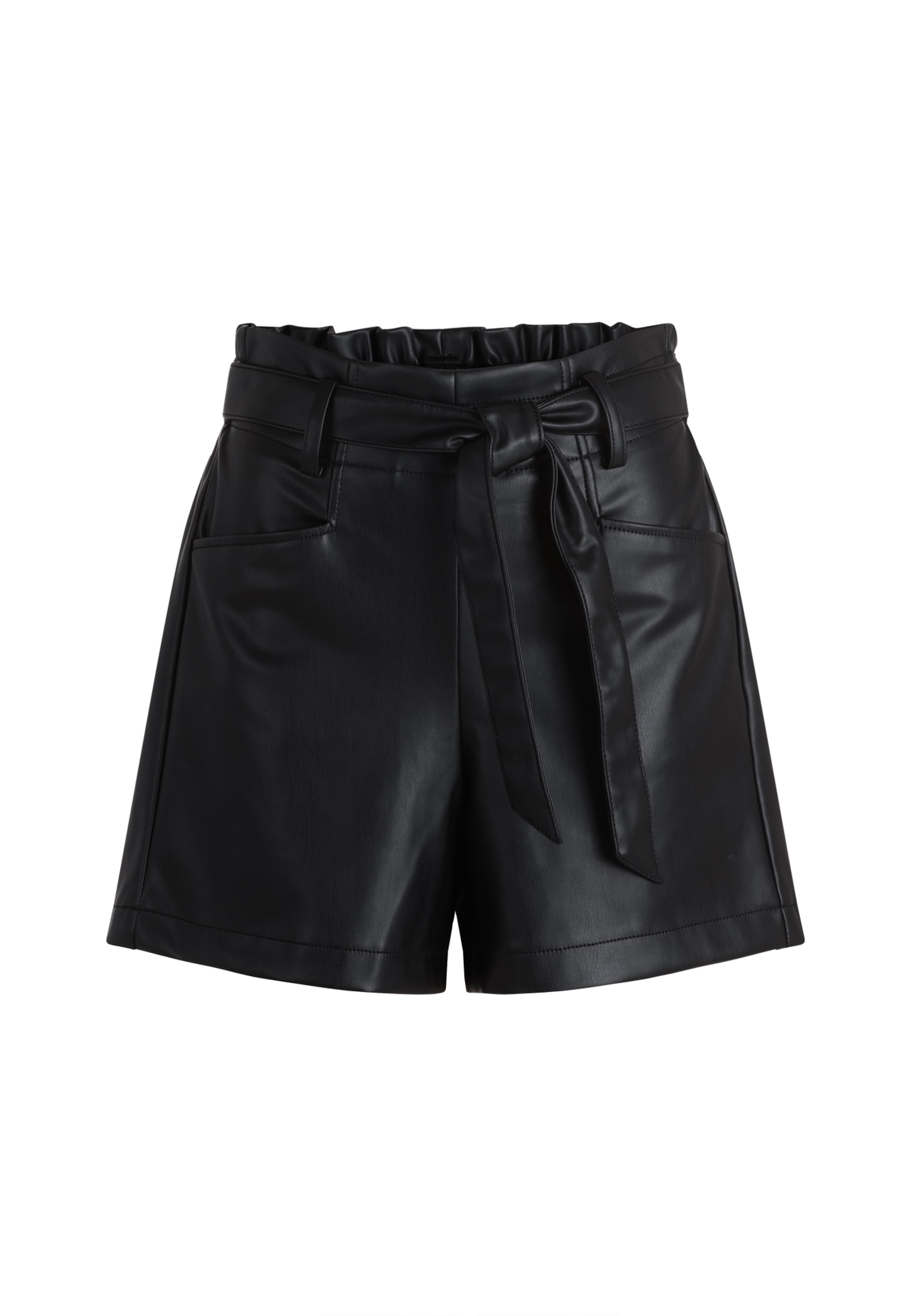 Zero Shorts »Damen Lederoptik mit Bindegürtel«  Gürtel