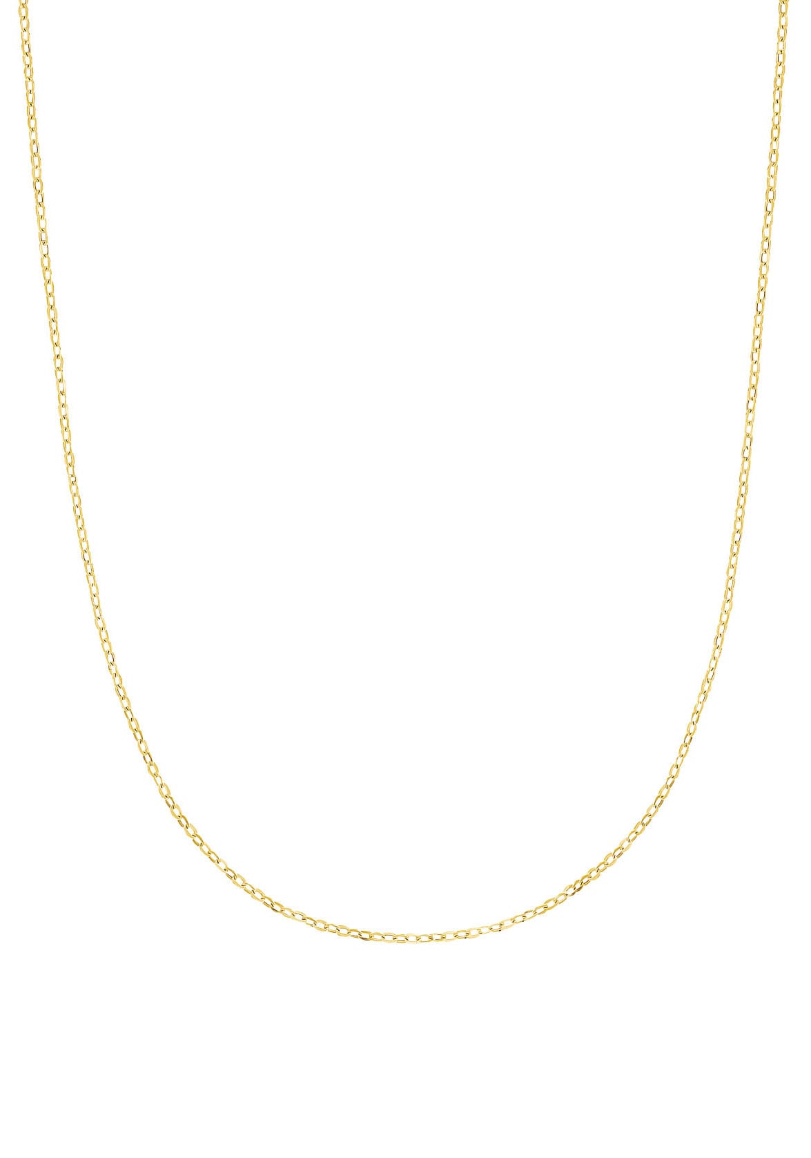 Collierkettchen AMOR "Classics, Ankerkettengliederung", gold (goldfarben), Halsketten, Damen, Gelbgold 375, L: 50