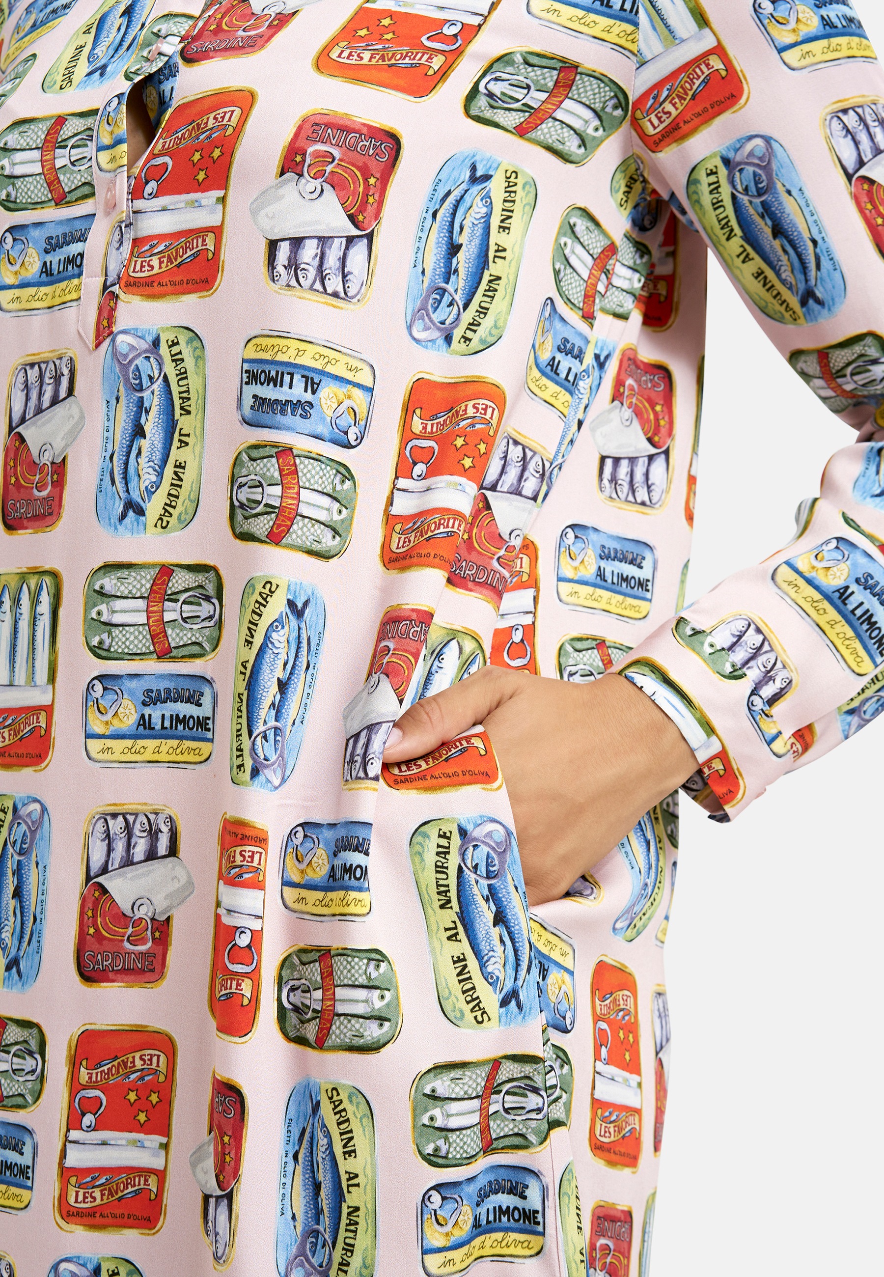 Milano Italy Sommerkleid Eingrifftaschen mit Taschen