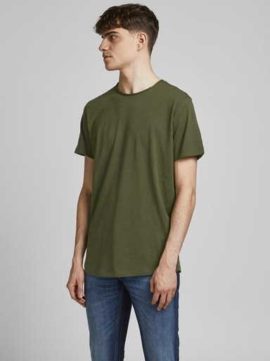 Jack & Jones Rundhalsshirt "JJEBASHER TEE O-NECK SS NOOS", mit Rundhalsausschnitt