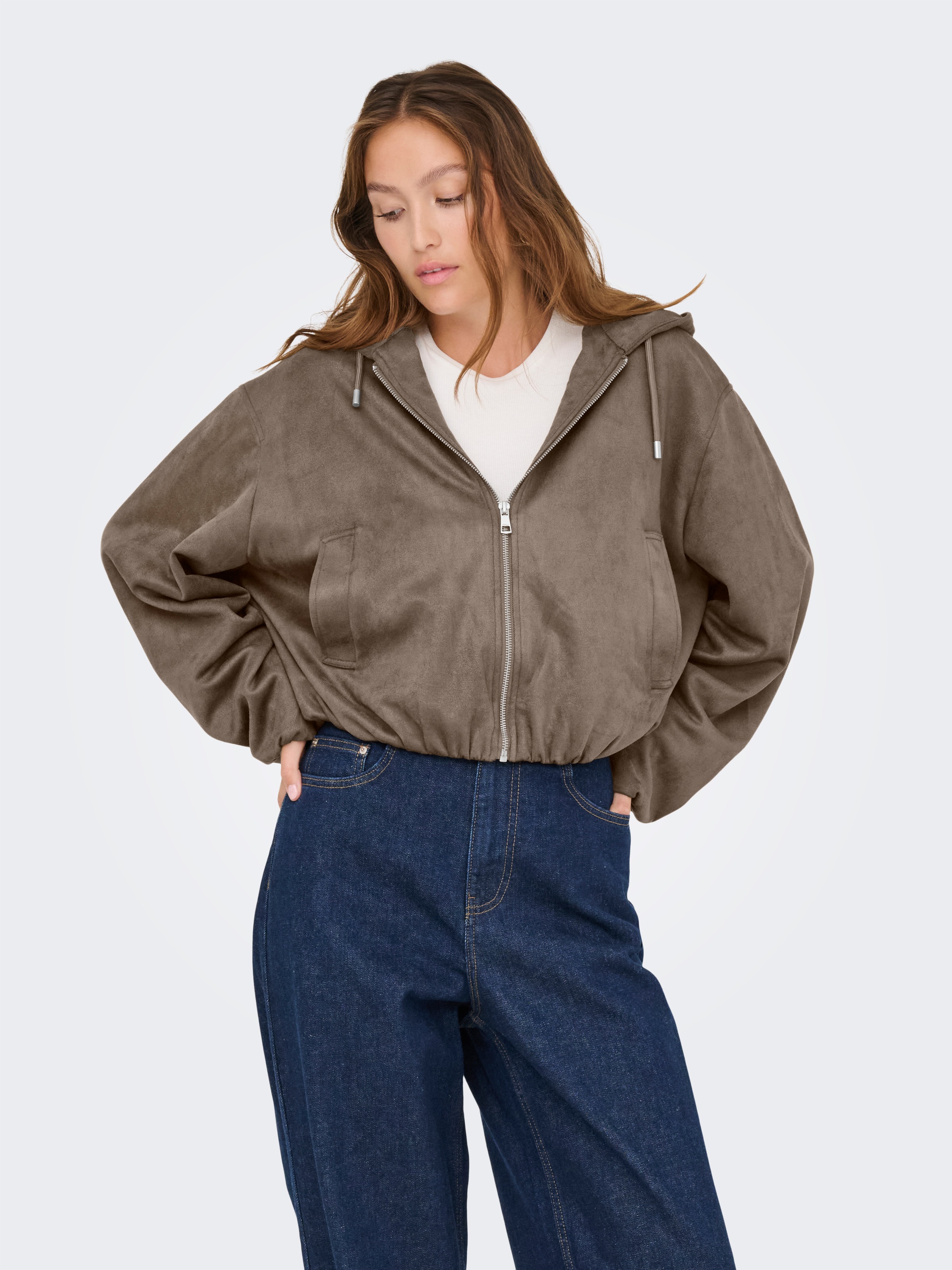 ONLY Outdoorjacke "ONLDIANE LIFE FAUX HOOD JACKET CC OTW", ohne Kapuze günstig online kaufen