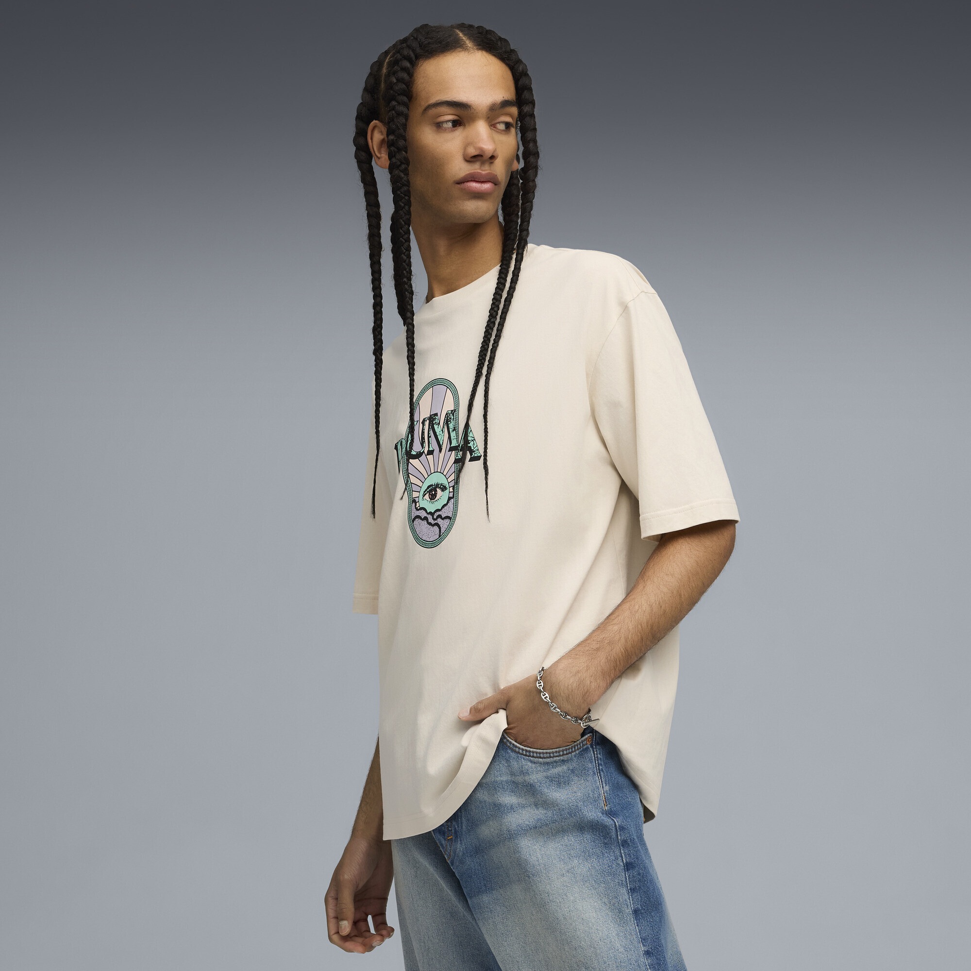 PUMA T-Shirt »Graphic PUMA Fest Boxy T-Shirt Herren«
