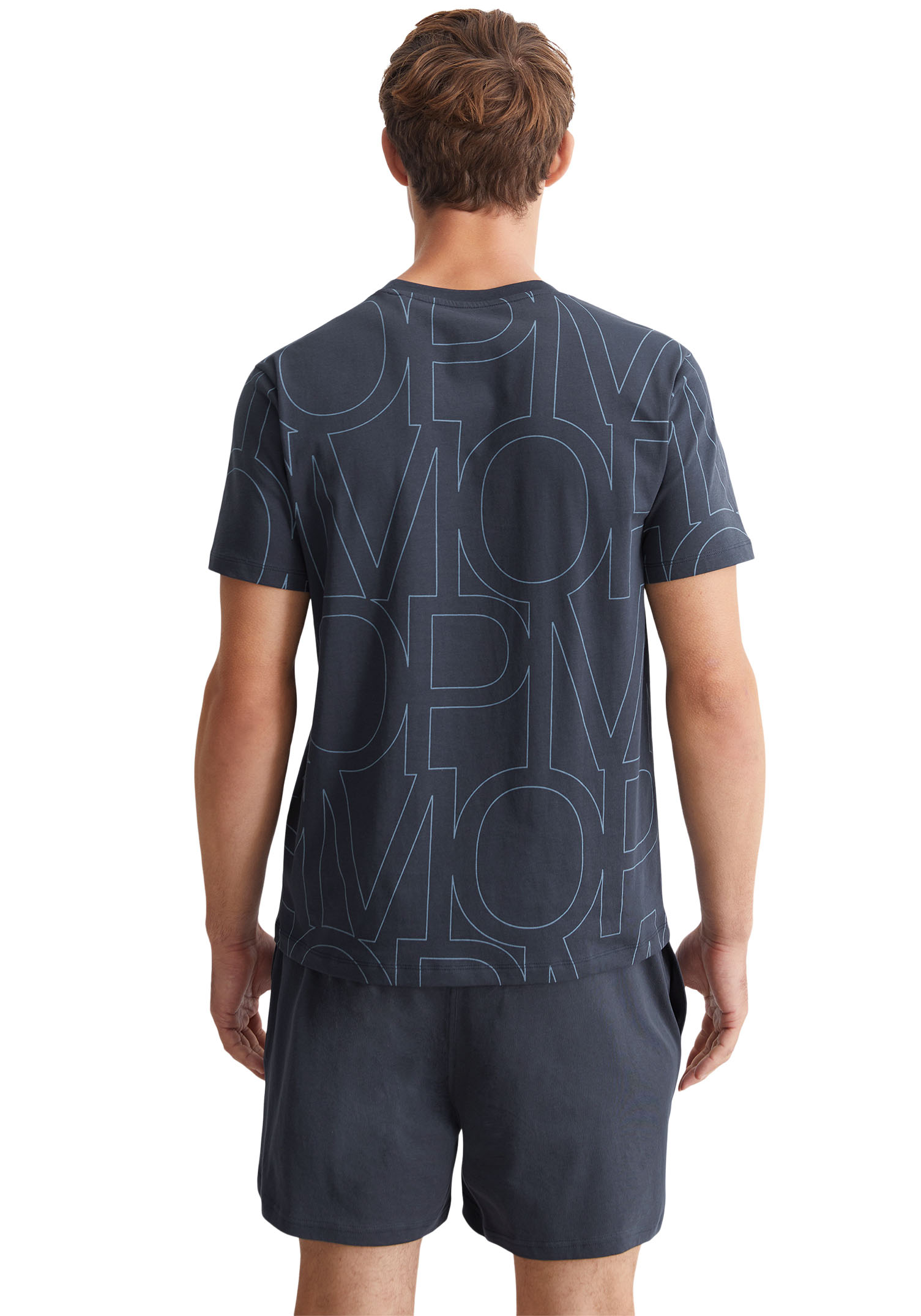 Thumbnail - Marc OPolo Shorty "Mix & Match Cotton", (Set, 2 tlg.), mit auffälligem Logo-Muster