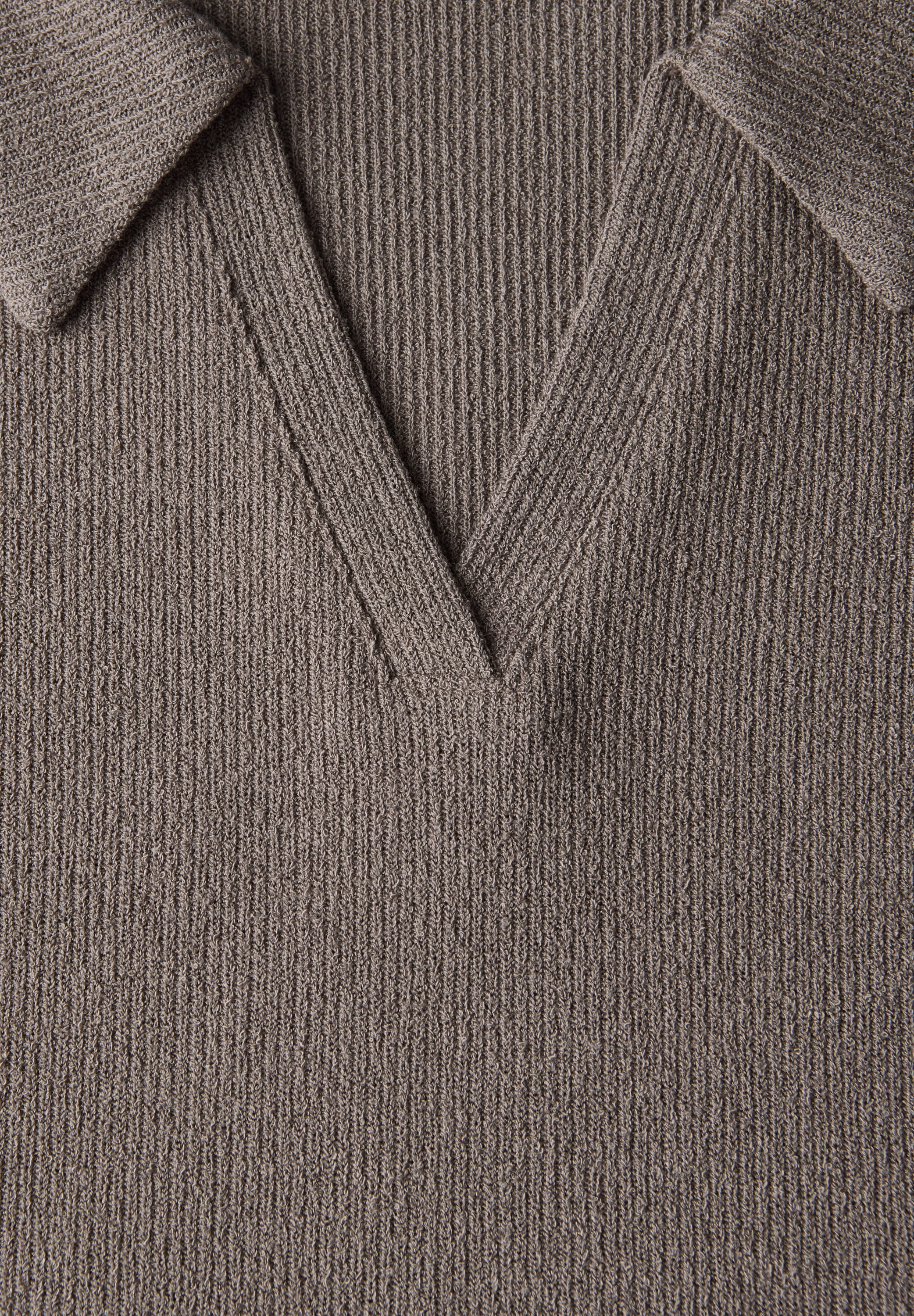 STREET ONE Poloshirt, aus elastischem Materialmix