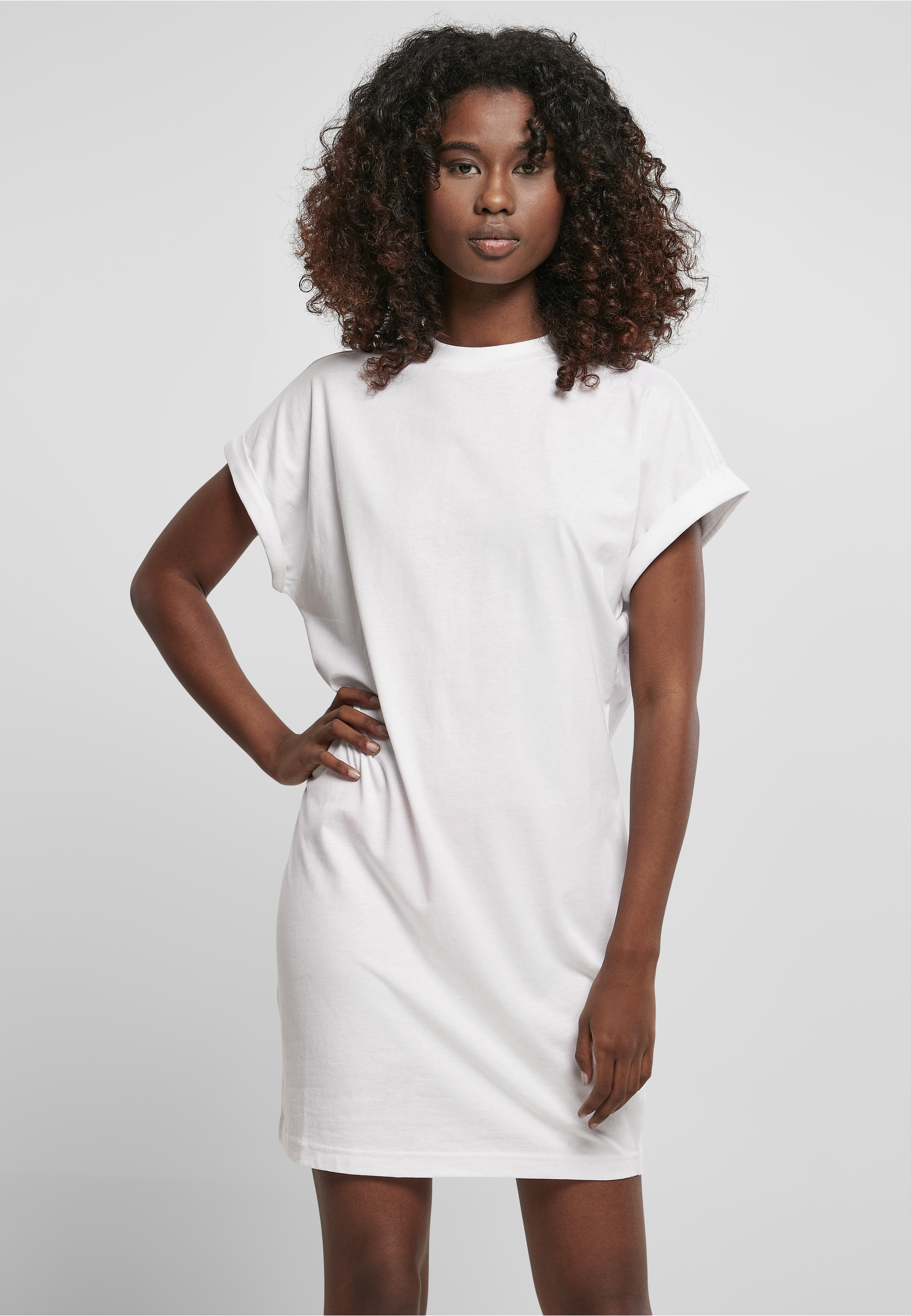 URBAN CLASSICS Shirtkleid »Urban Classics Damen Ladies Rainbow Tee Dress« 1 Stk. tlg.