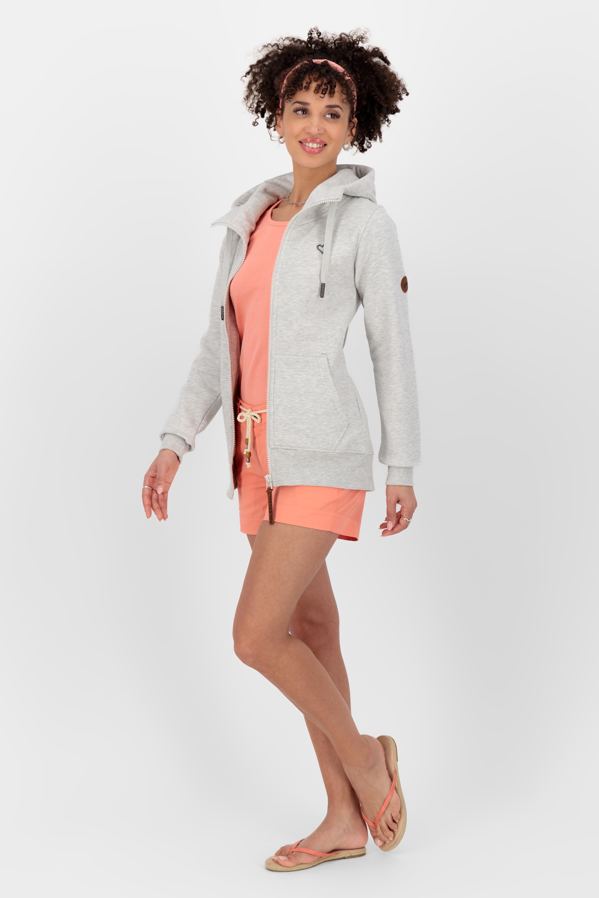 Alife & Kickin Kapuzensweatjacke »DelphineAK A Sweat Jacket Damen Kapuzensweatjacke, Jacke«