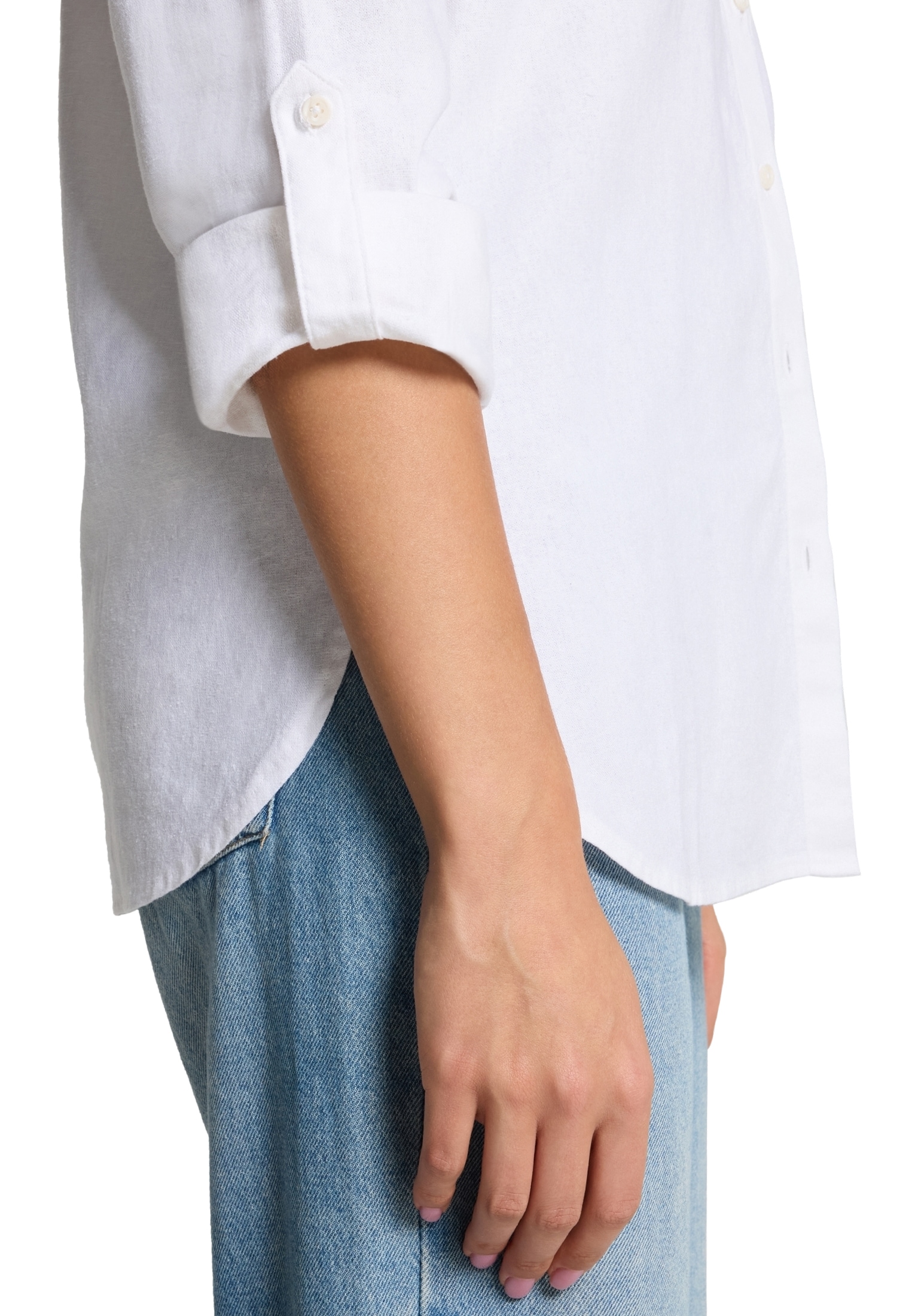Betty&Co Kurzarmbluse »Betty & Co Damen Leinenbluse langarm«