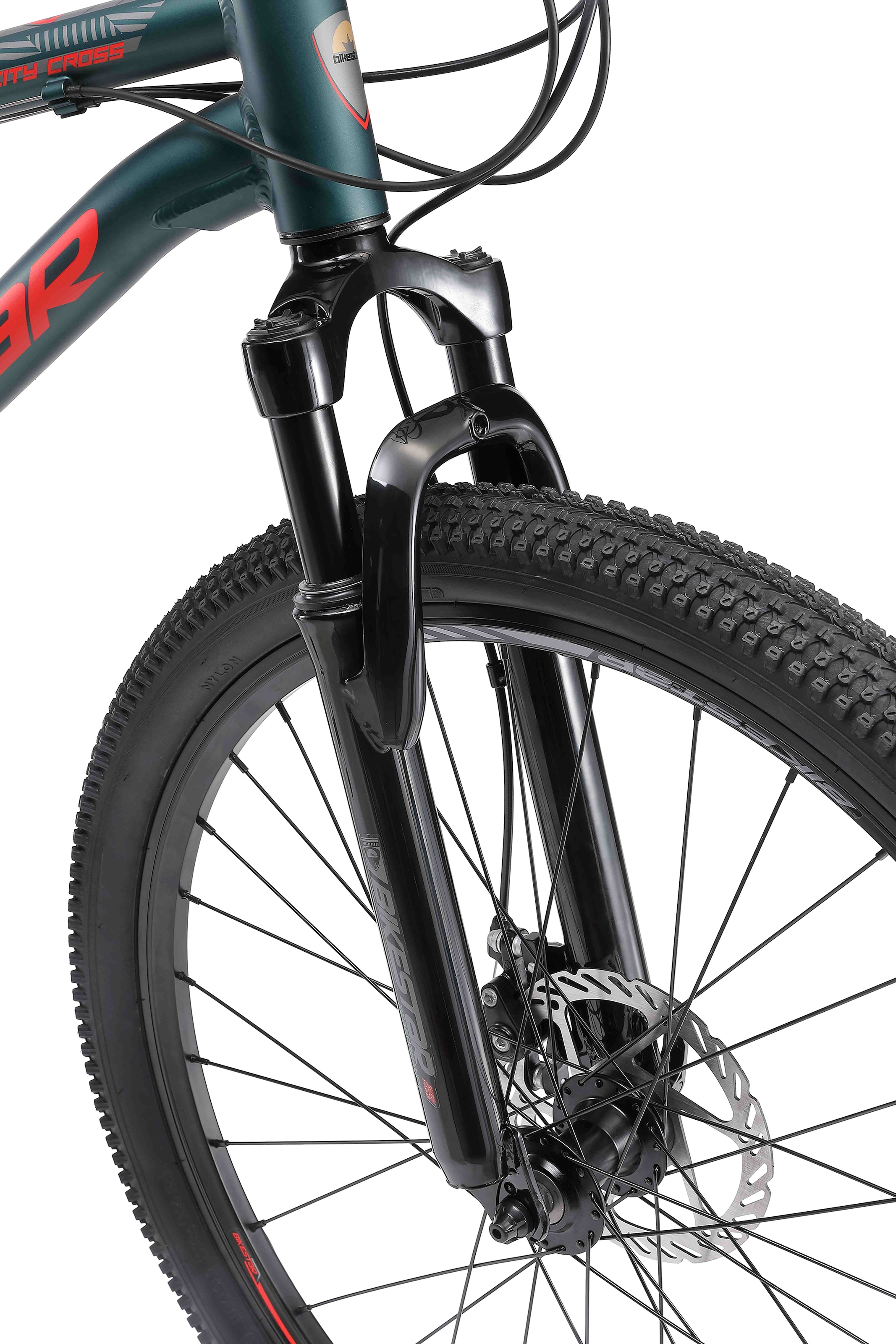 Bikestar Mountainbike, 21 Gang, Shimano, RD-TY300 Schaltwerk, Kettenschaltung, für Damen und Herren, Kettenschaltung