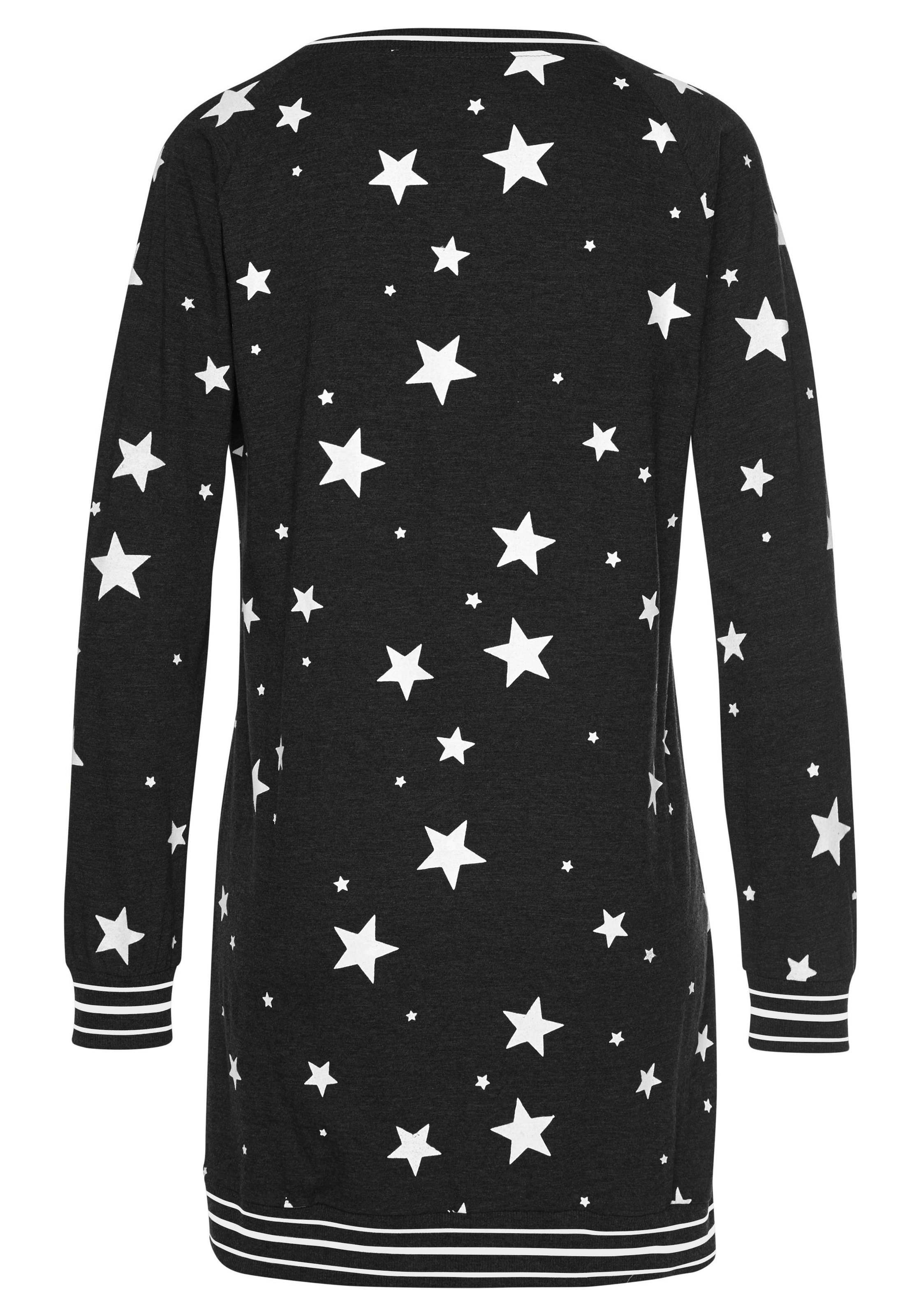 Thumbnail - Vivance Dreams Sleepshirt 1-teilig, mit angesagtem Sternedruck