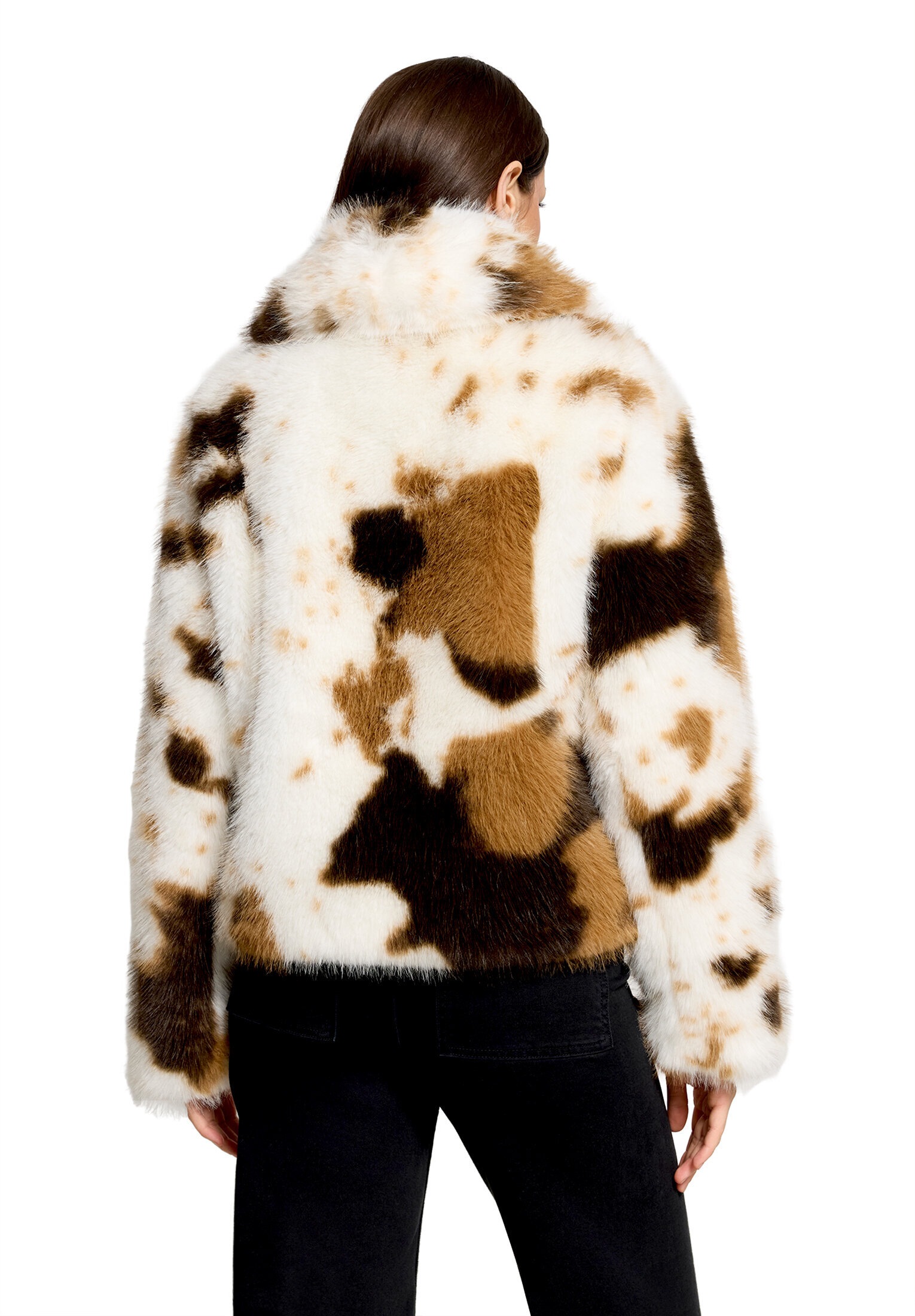 Amber & June Plüschjacke »Damen mit Taschen«