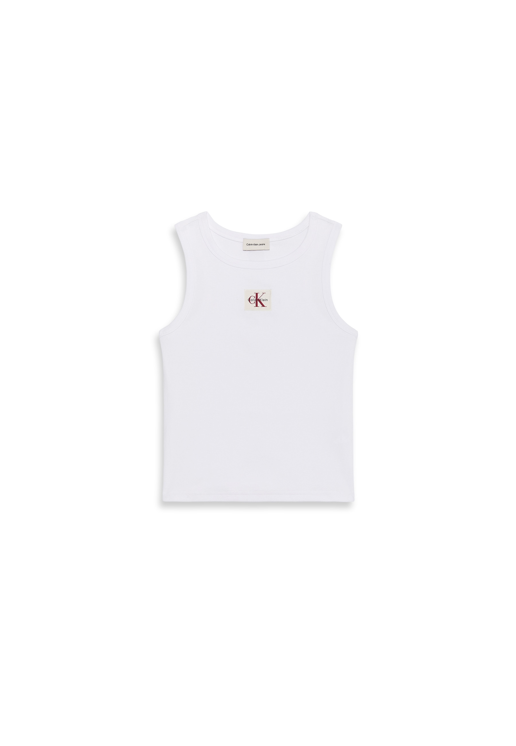 Calvin Klein Jeans Tanktop »A - WVN LBL 2X2 CTTN«, Mit Rundhalsausschnitt