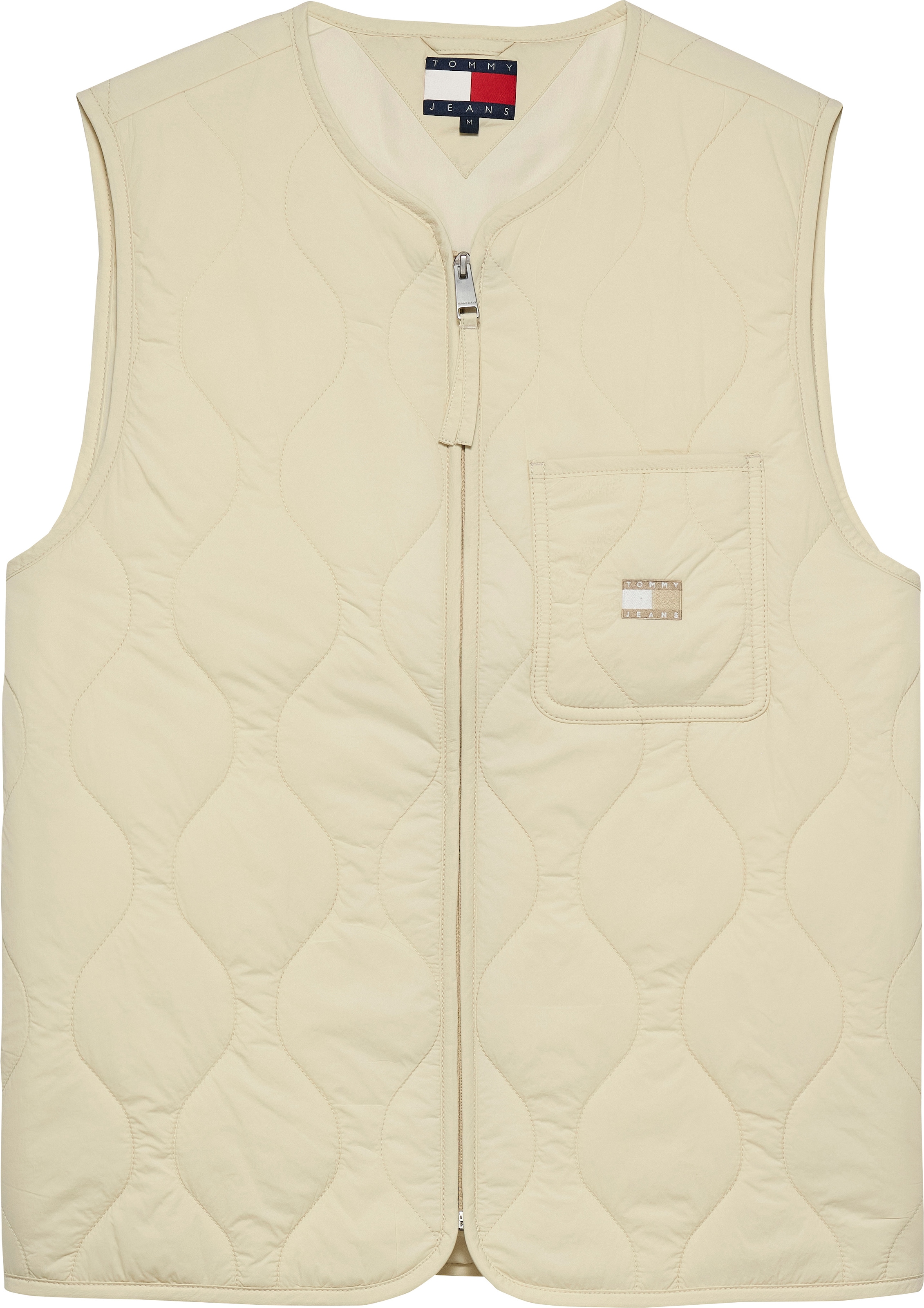 Tommy Jeans Steppweste »TJM QUILTED VEST EXT«, Mit Rundhalsausschnitt