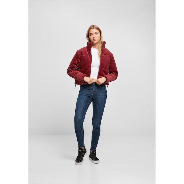 URBAN CLASSICS Winterjacke »Damen Ladies Corduroy Puffer Jacket«, (1 St.),  ohne Kapuze für kaufen | BAUR