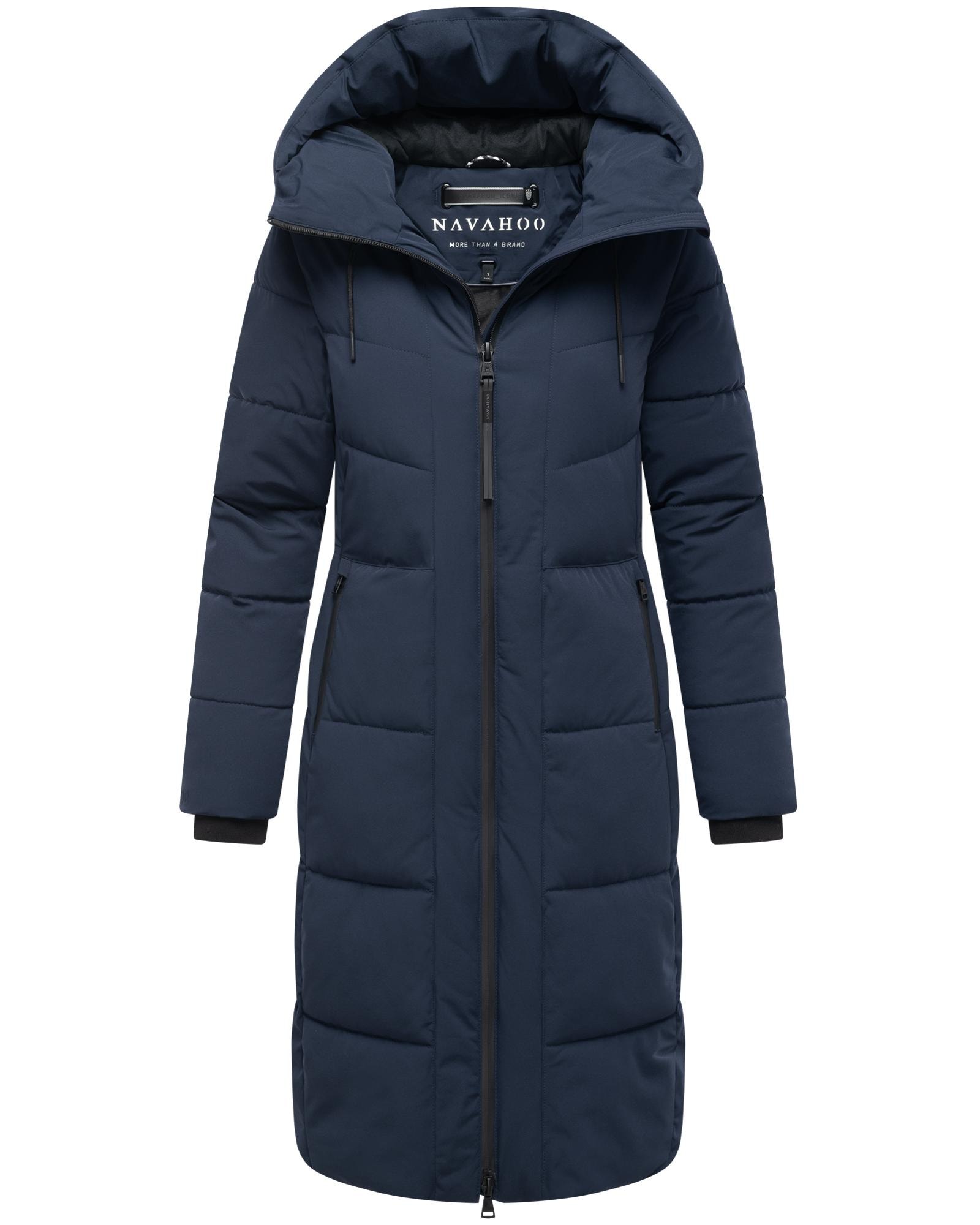 Navahoo Steppmantel »Schokokuss XIV«, Warmer Damen gesteppter Wintermantel mit Kapuze