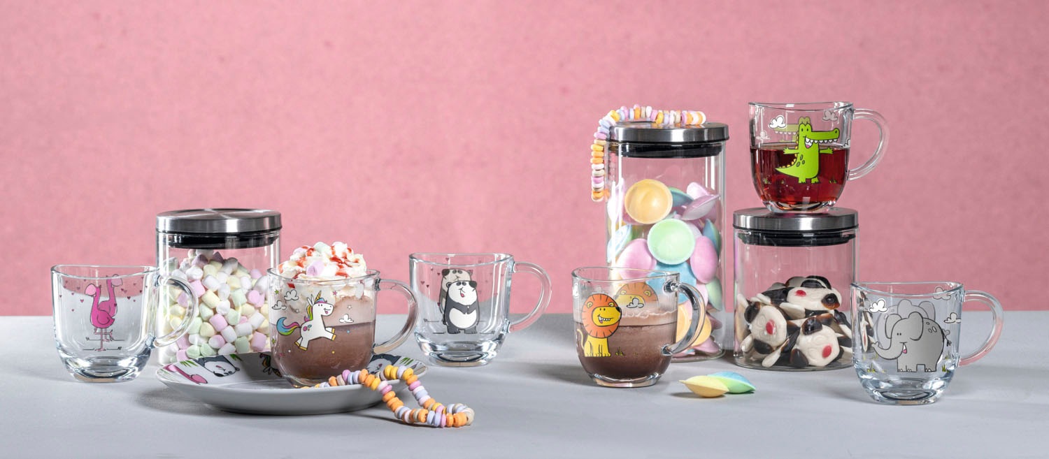 LEONARDO Gläser-Set »BAMBINI Flamingo 6er-Set«, (Set, 6 tlg.), 280 ml