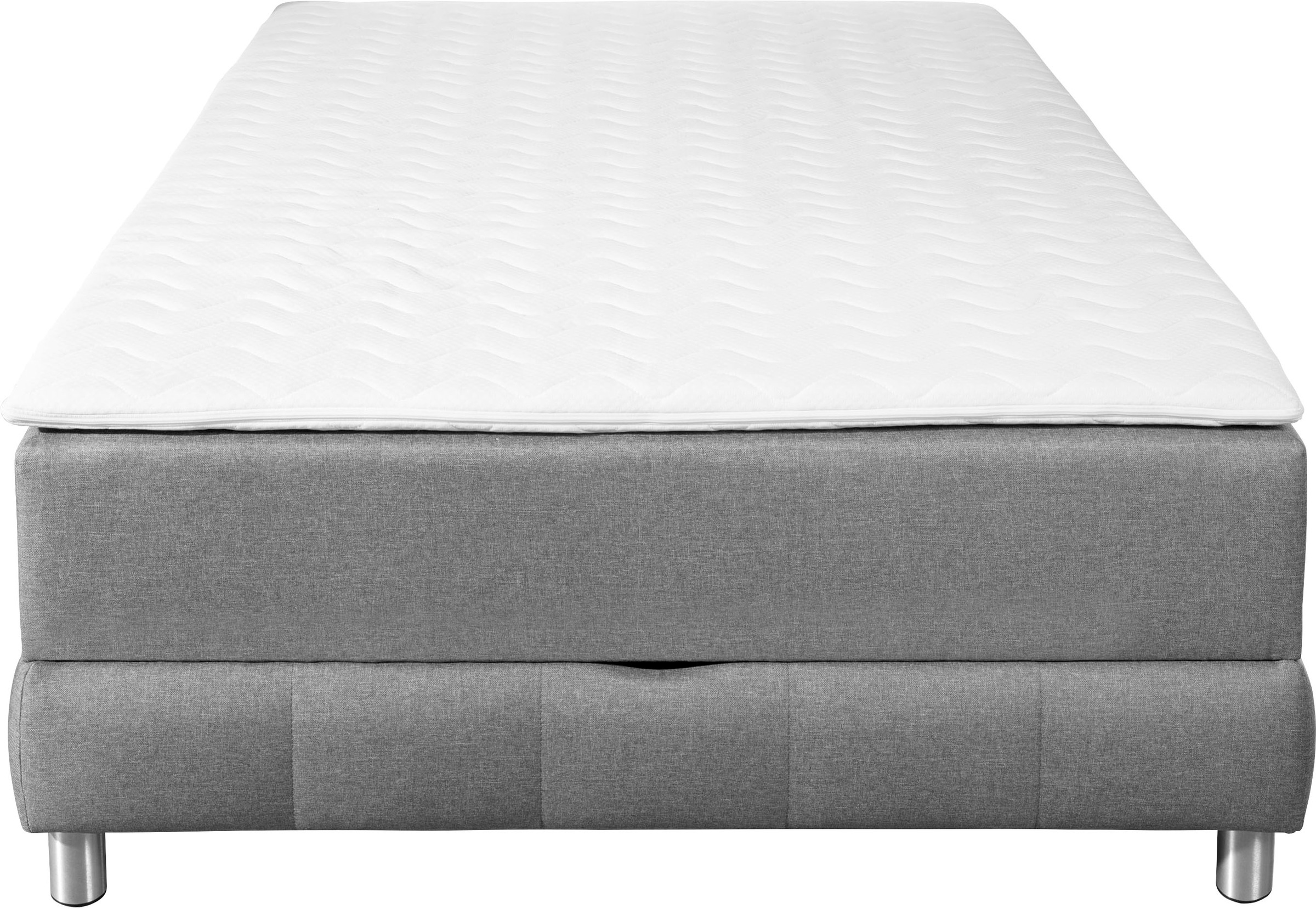 INOSIGN Boxspringbett »Vaasa«, für Dachschrägen geeignet, inkl. Bettkasten und Topper