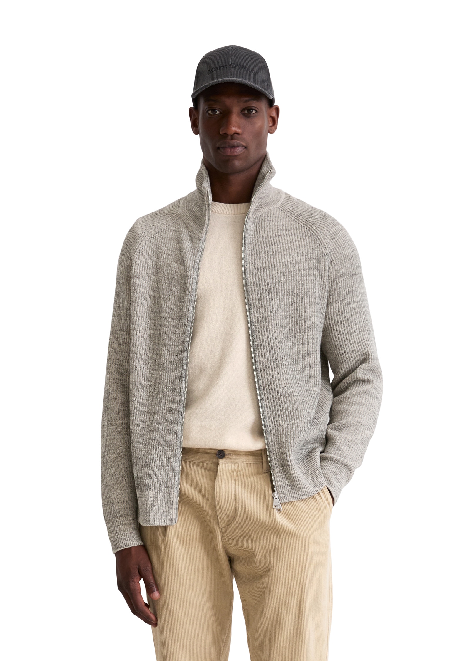 Marc OPolo Cardigan "aus Baumwoll-Schurwoll-Mix" günstig online kaufen