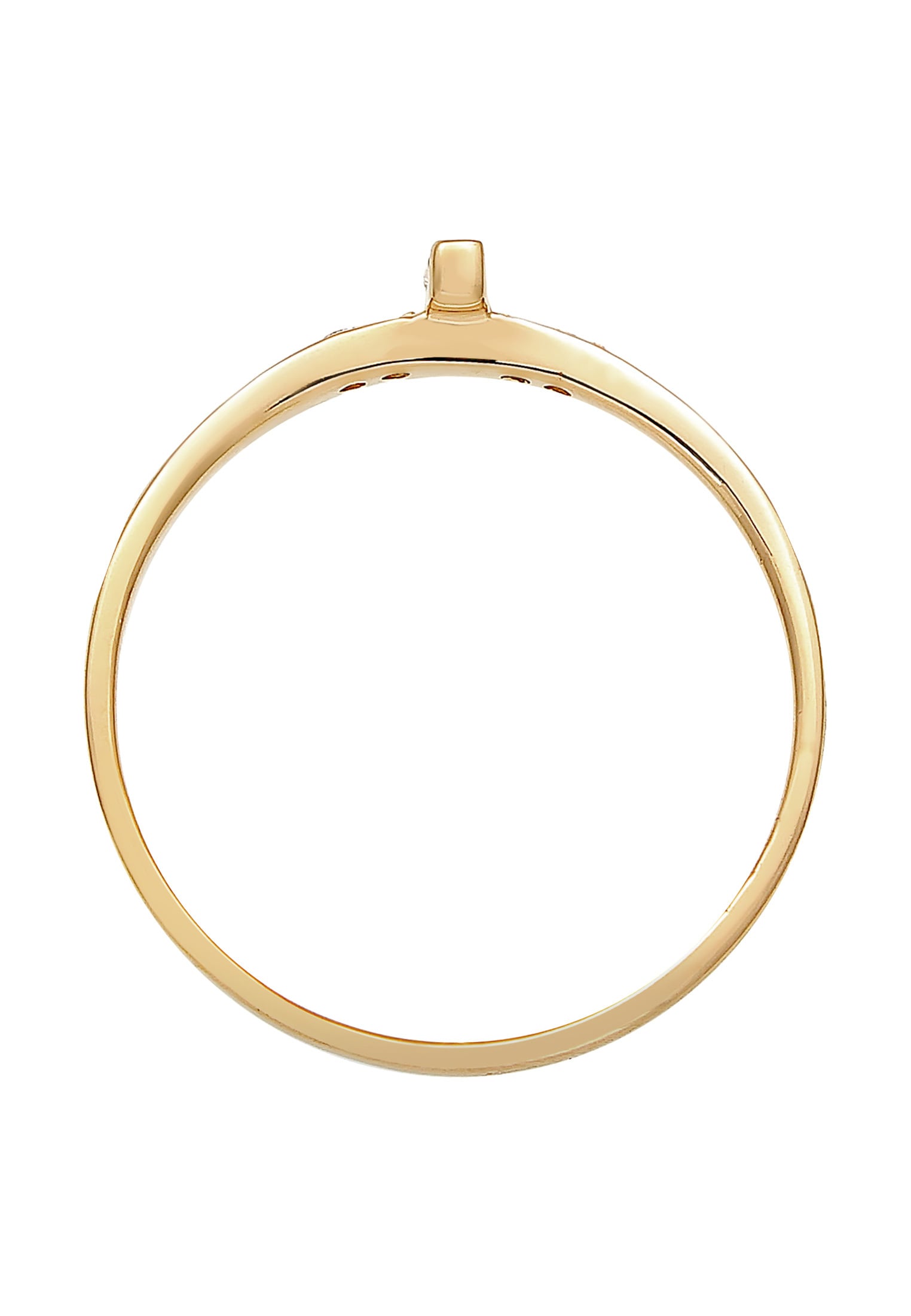 Elli DIAMONDS Verlobungsring »Topas Diamant (0.02ct) 585 Gelbgold«