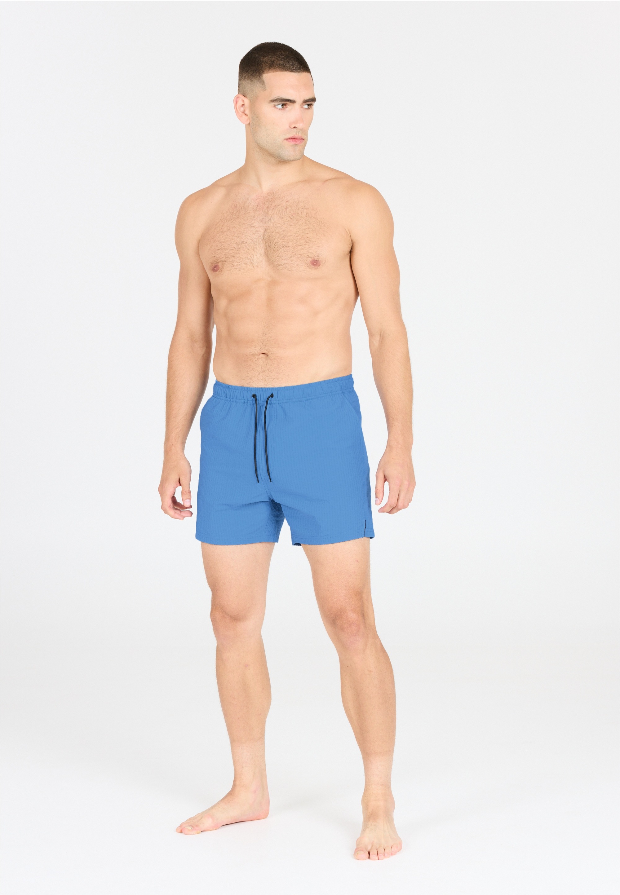 VIRTUS Herren Badeshorts "Talon", blau, Gr. L, unifarben, 100% Polyester, Badehosen, aus atmungsaktivem Material