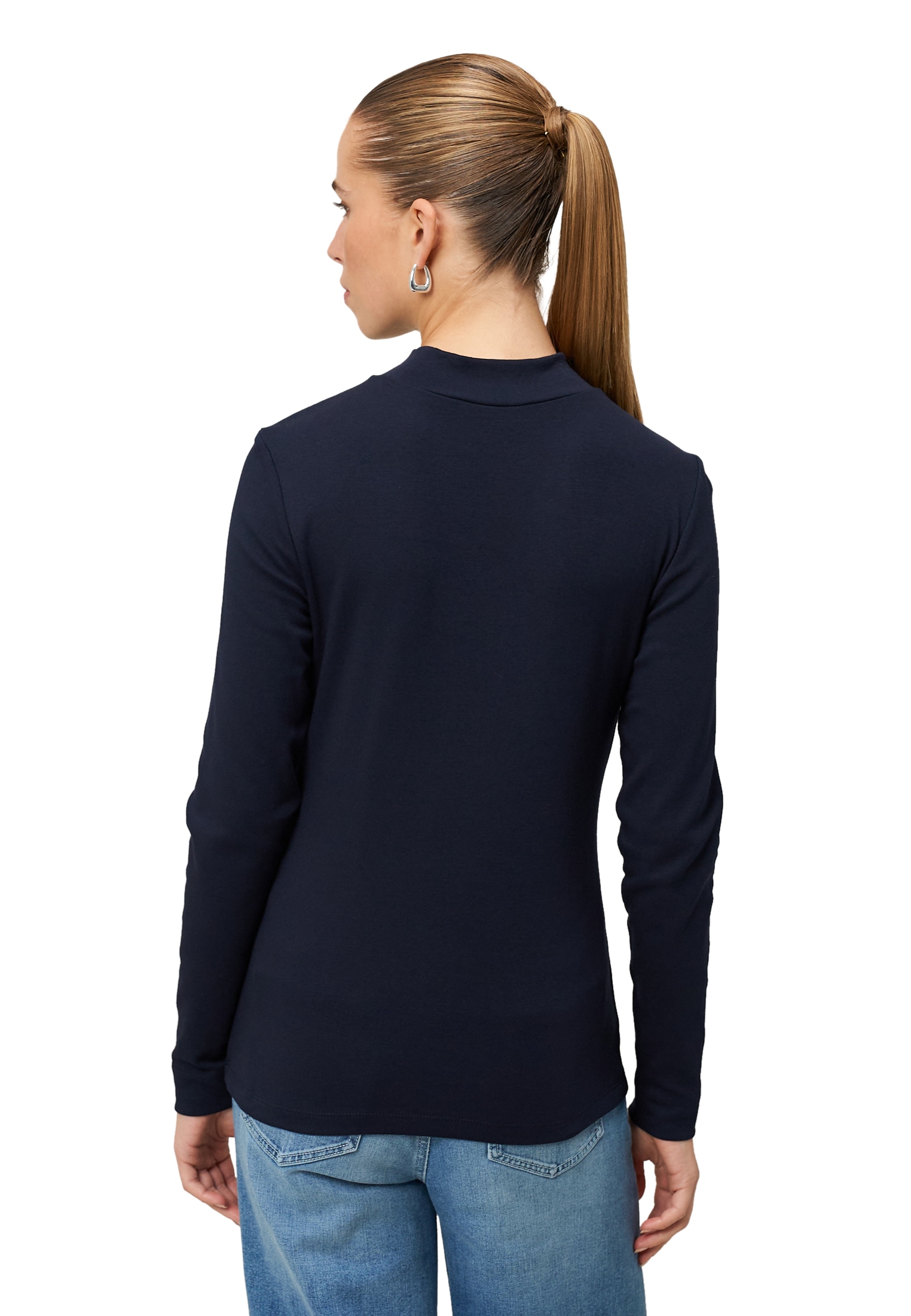 Zero Kurzarmshirt »Damen mit Stehkragen« 1 tlg. Plain/ohne Details