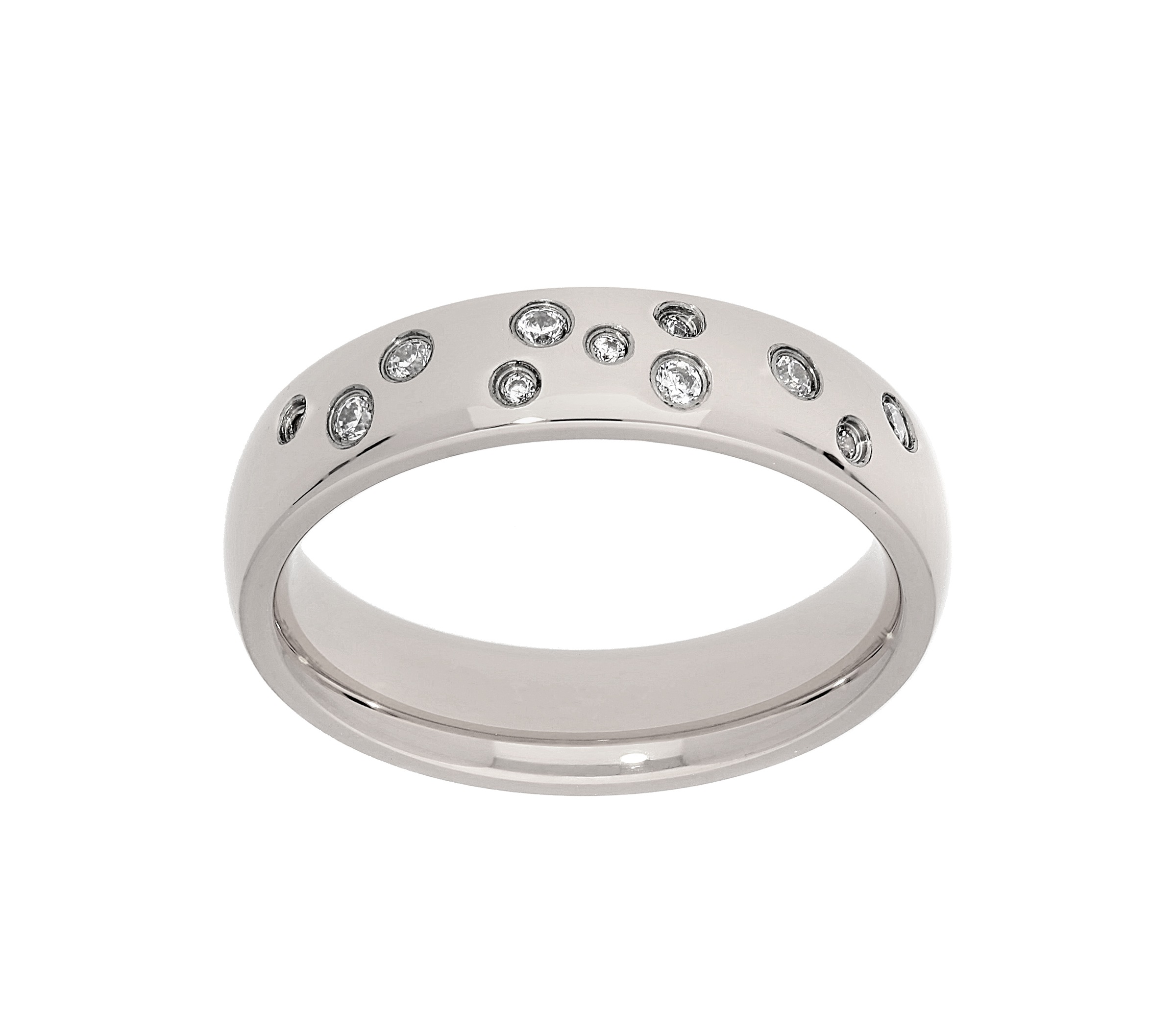 TITANIA Fingerring »Titanring« mit Zirkonia
