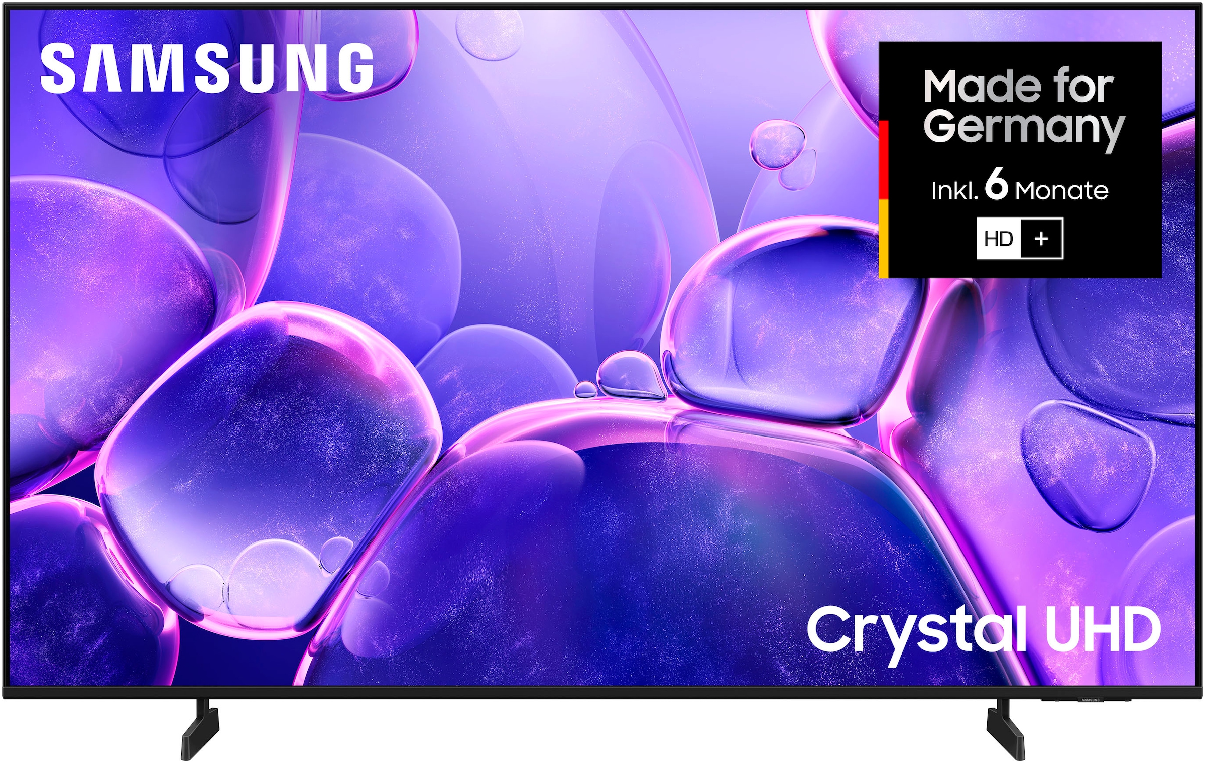 SAMSUNG LED-Fernseher "GU55U8079FU LED-Fernseher", 55 ′′, schwarz, Fernseher, Crystal UHD, Q-Symphony, Dolby Surround Sound, Triple Tuner, Smart-Hub