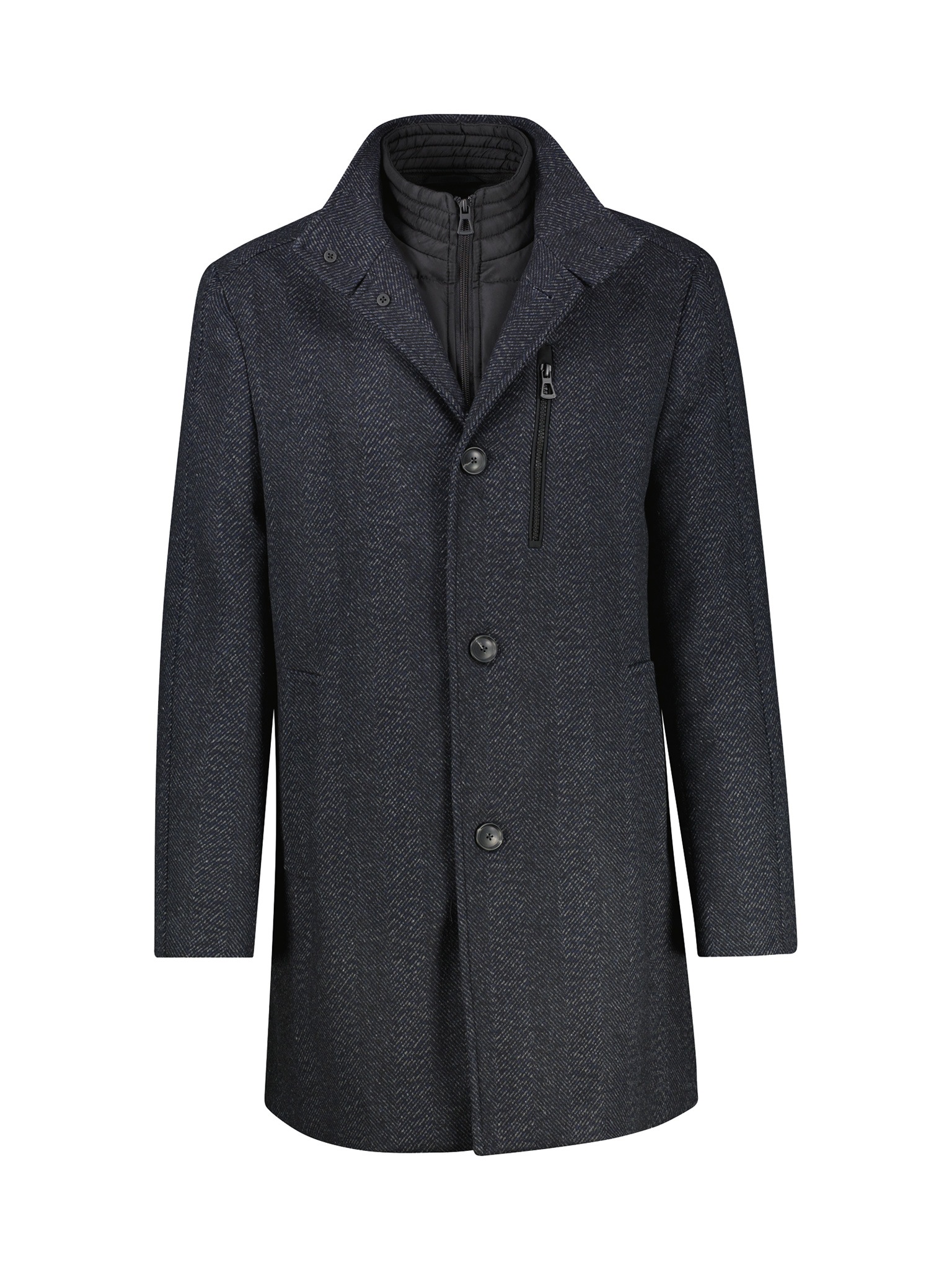 Thumbnail - LERROS Kurzmantel mit Stehkragen und Knopfleiste, Woll-Anteil