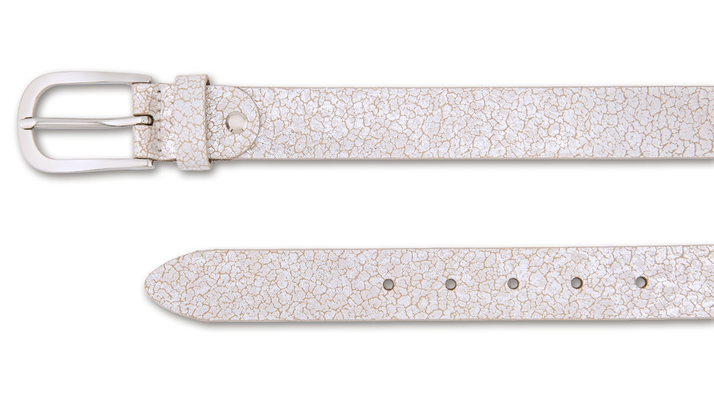 BERND GÖTZ Ledergürtel "Ledergürtel mit glänzend changierendem Metalleffekt günstig online kaufen