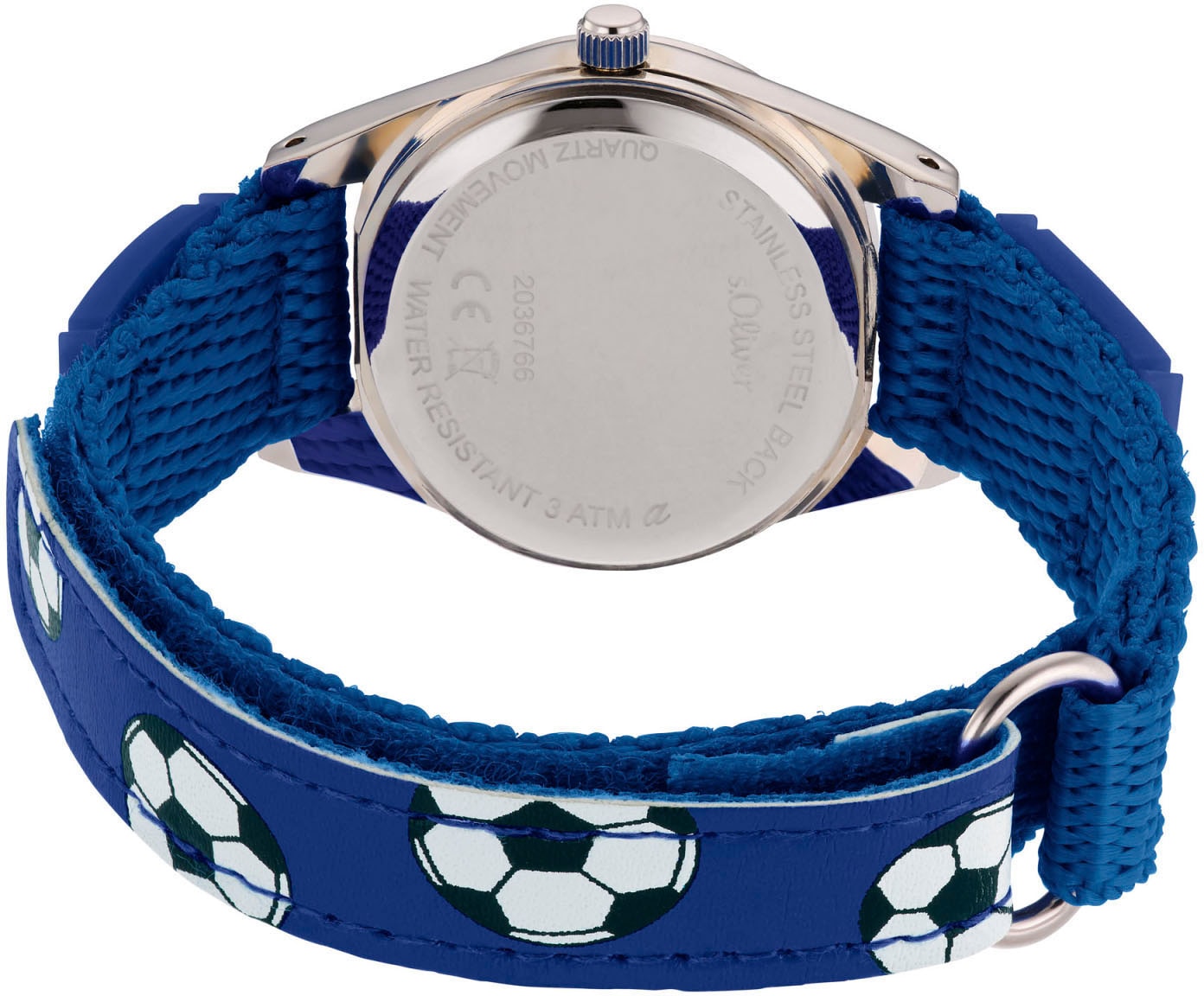s.Oliver Quarzuhr, Armbanduhr, Kinderuhr, Jungen, Fußball, Geschenkidee