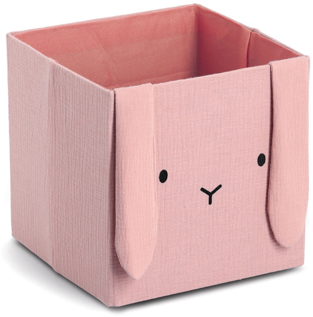 Zeller Present Aufbewahrungsbox ""Hase", Musselin", Tiermotiv, kinderfreund günstig online kaufen