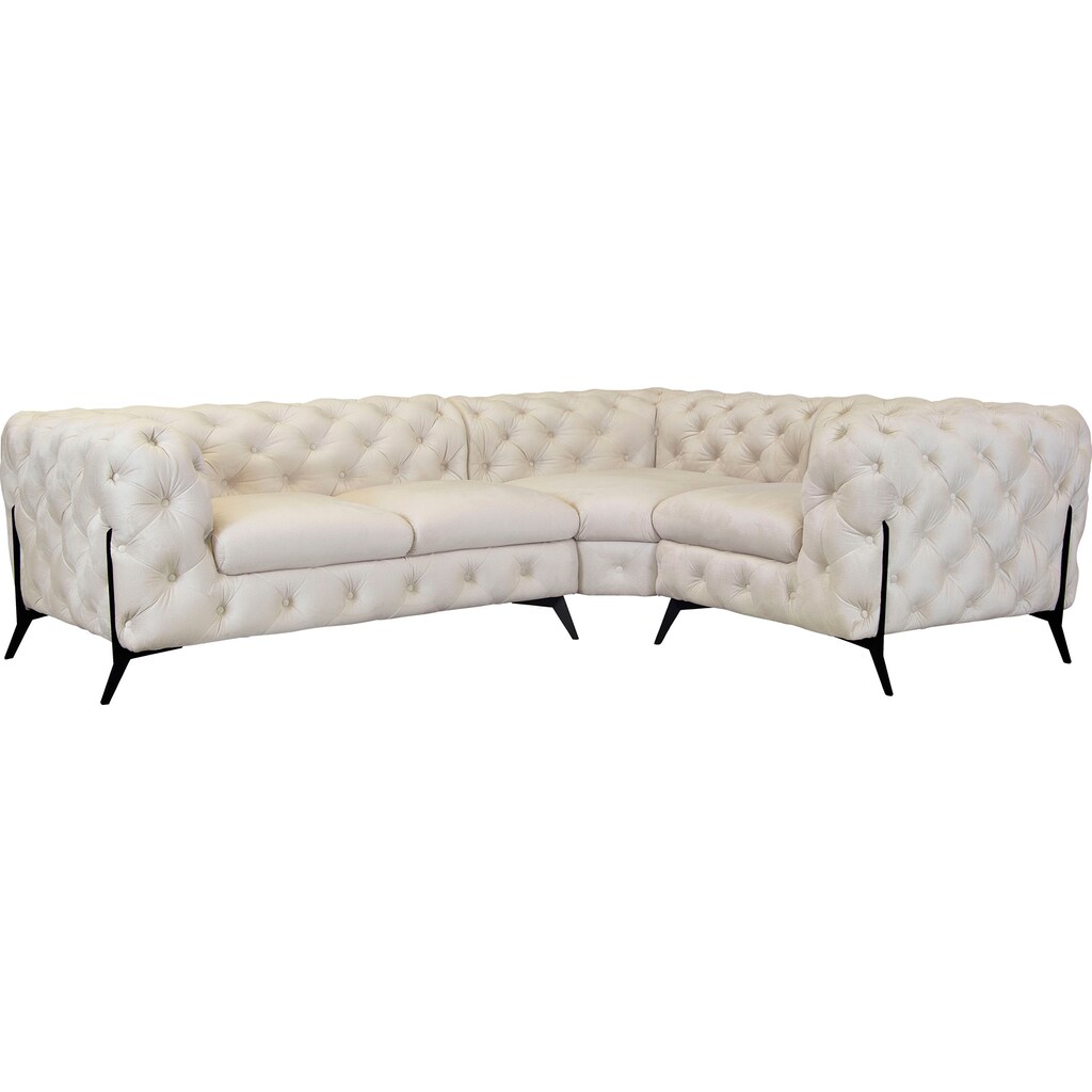 Leonique Chesterfield-Sofa »Amaury L-Form«