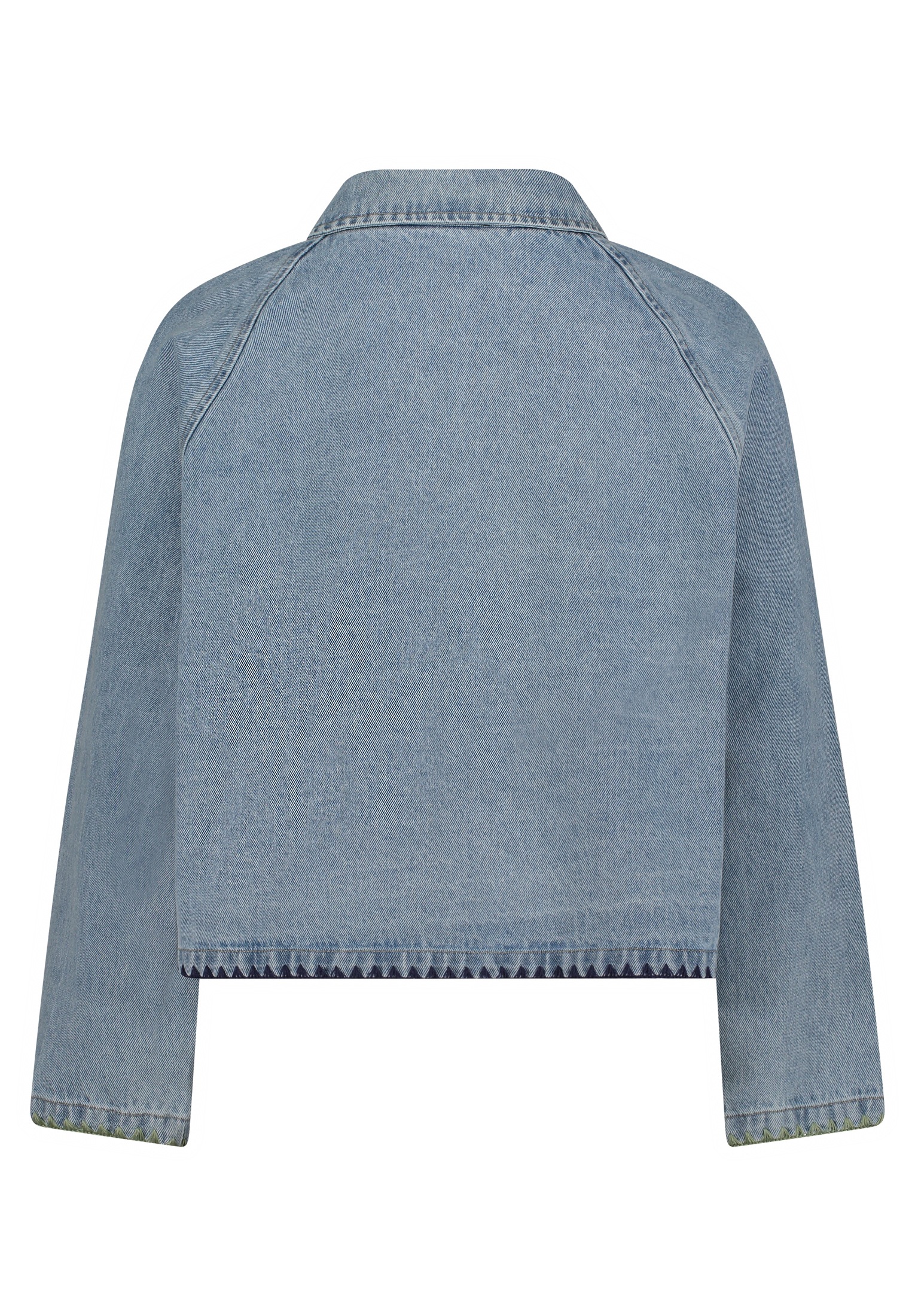 Amber & June Jeansjacke "Damen mit aufgesetzten Taschen" günstig online kaufen