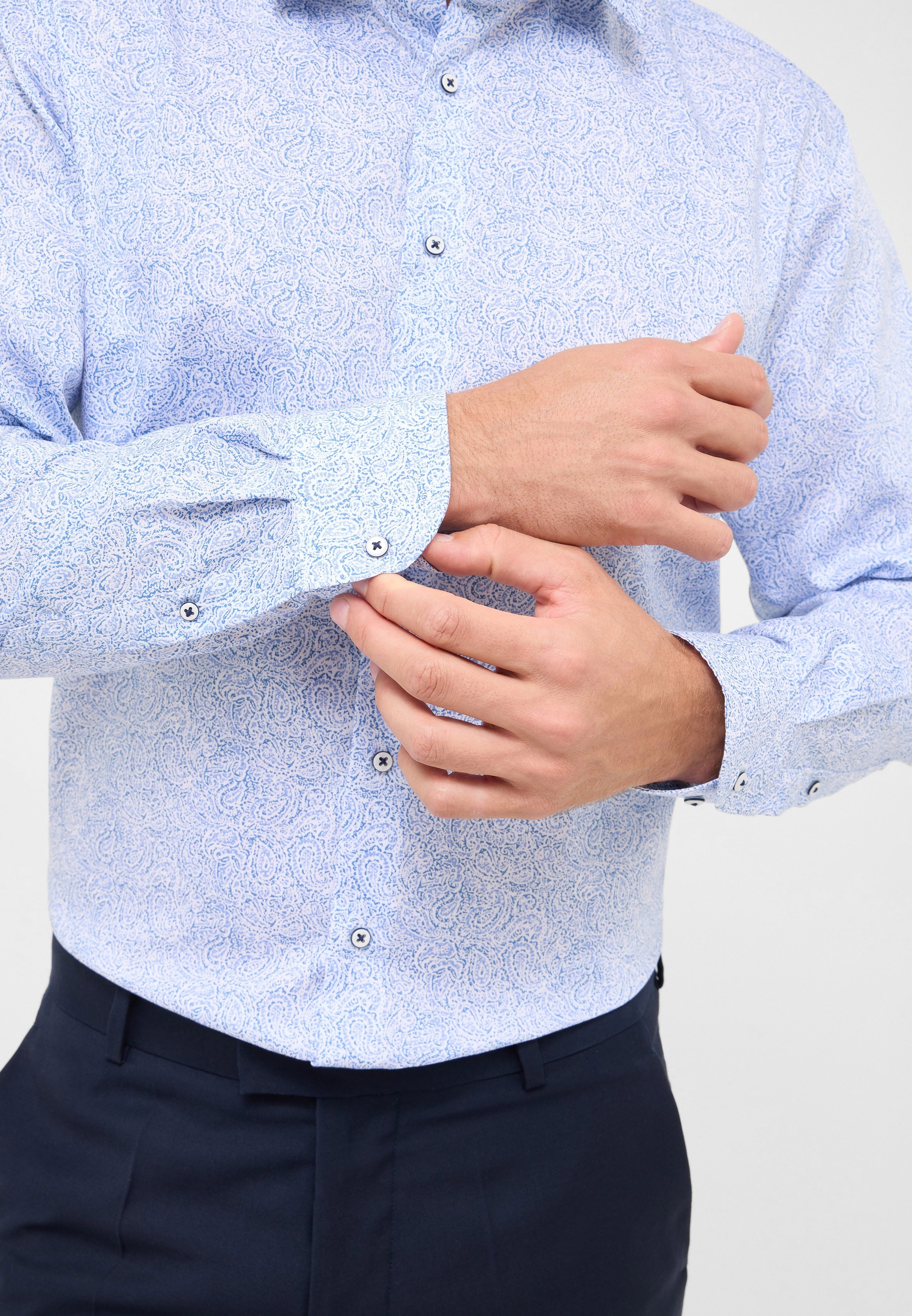 Thumbnail - Eterna Langarmhemd "MODERN FIT" NON IRON (bügelfrei)