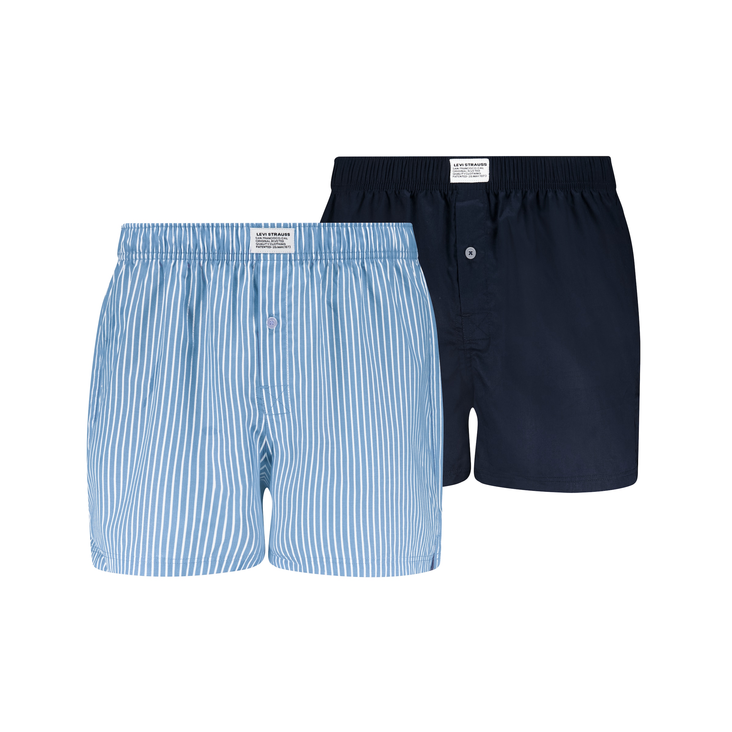 Levis Webboxer "LEVIS MEN WOVEN BOXER 2P" 2er Pack, mit Eingriff, Baumwolle günstig online kaufen