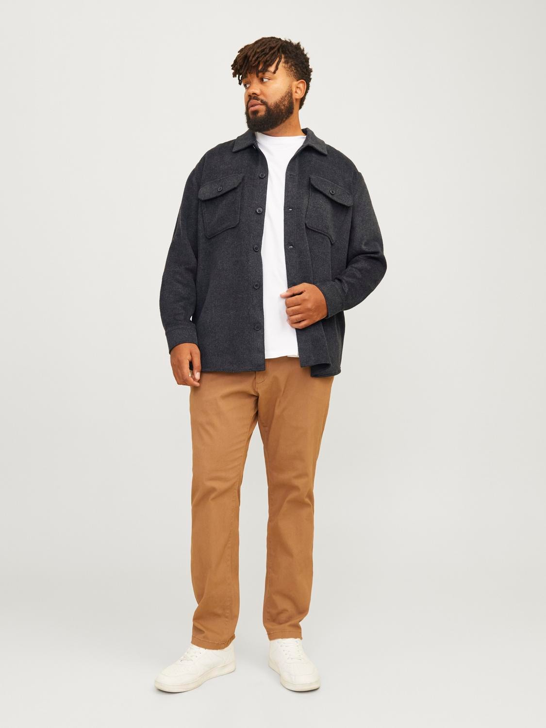 Jack & Jones PlusSize Langarmhemd »JJEBRADLEY OLLIE OVERSHIRT LS NOOS PLS«