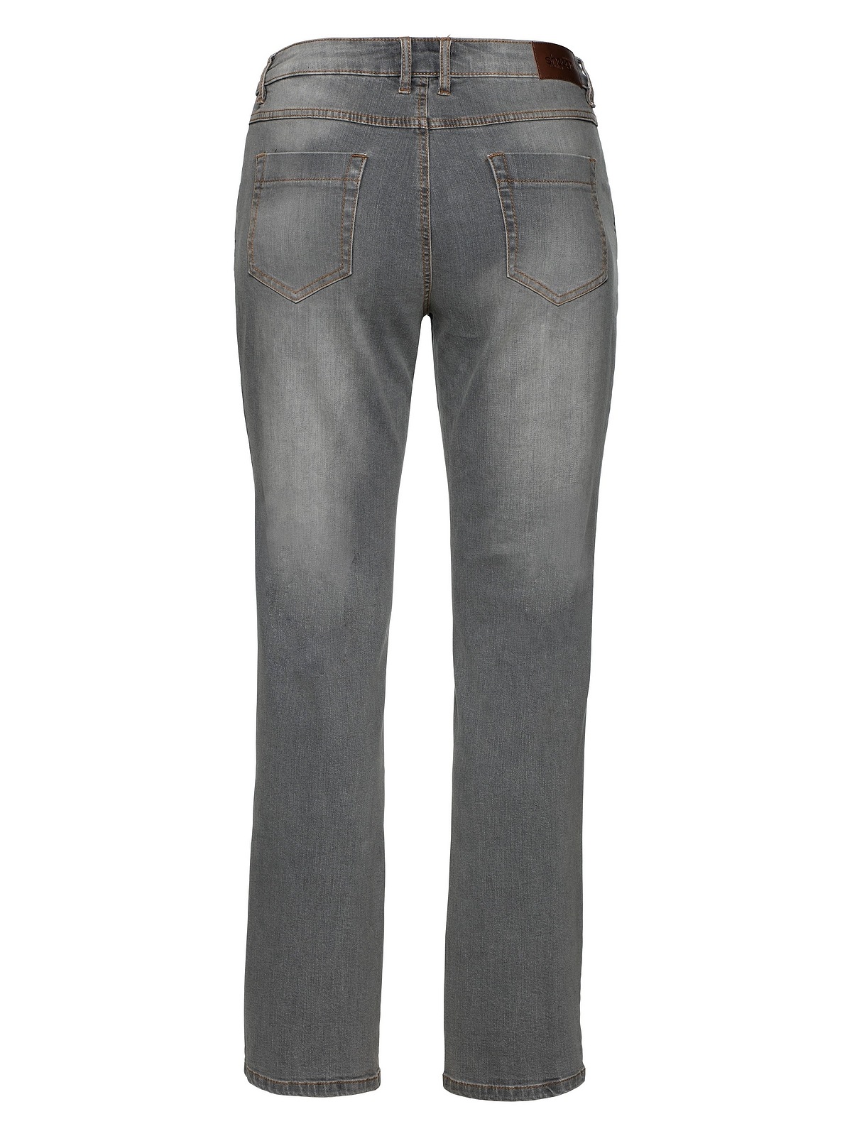 Stretch-Jeans BAUR Größen«, Used-Effekten mit »Große Sheego »Die online kaufen Gerade« |