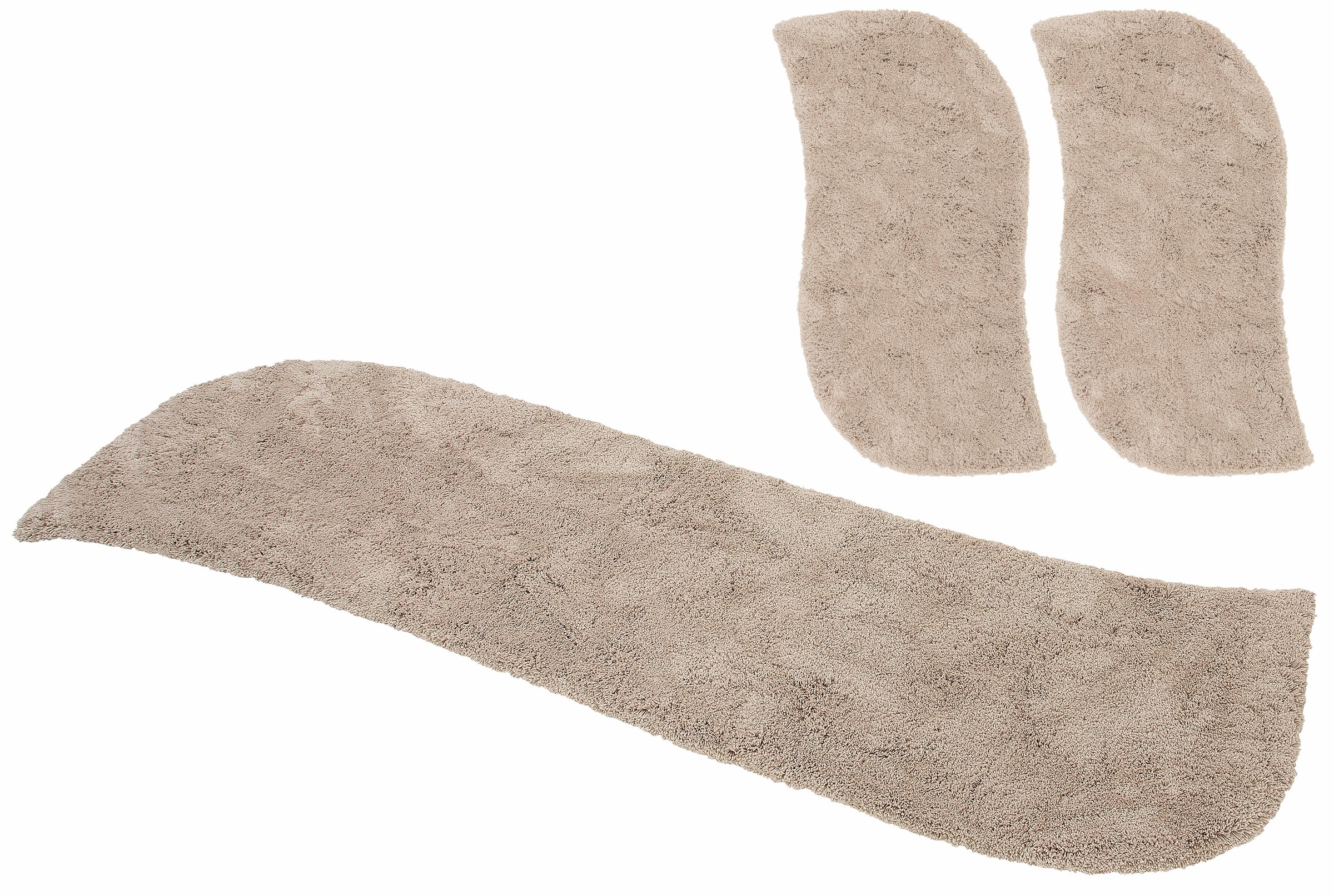 my home Hochflor-Bettumrandung "Desner" Höhe 35 mm 3 tlg. Mikrofaser, weich günstig online kaufen