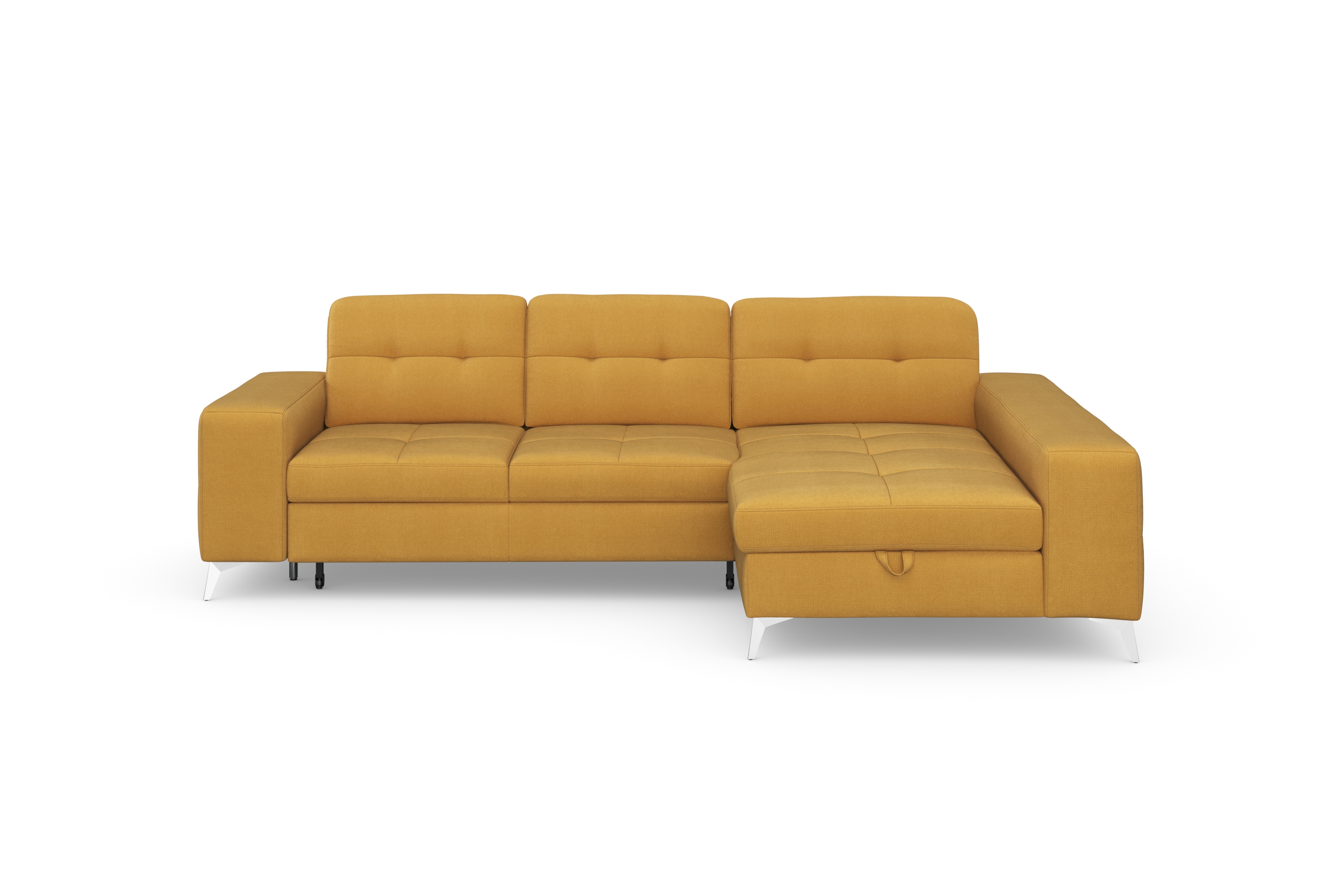sit&more Ecksofa "Baviene L-Form" inklusive Sitztiefenverstellung & Federkern, optional Schlaffunktion