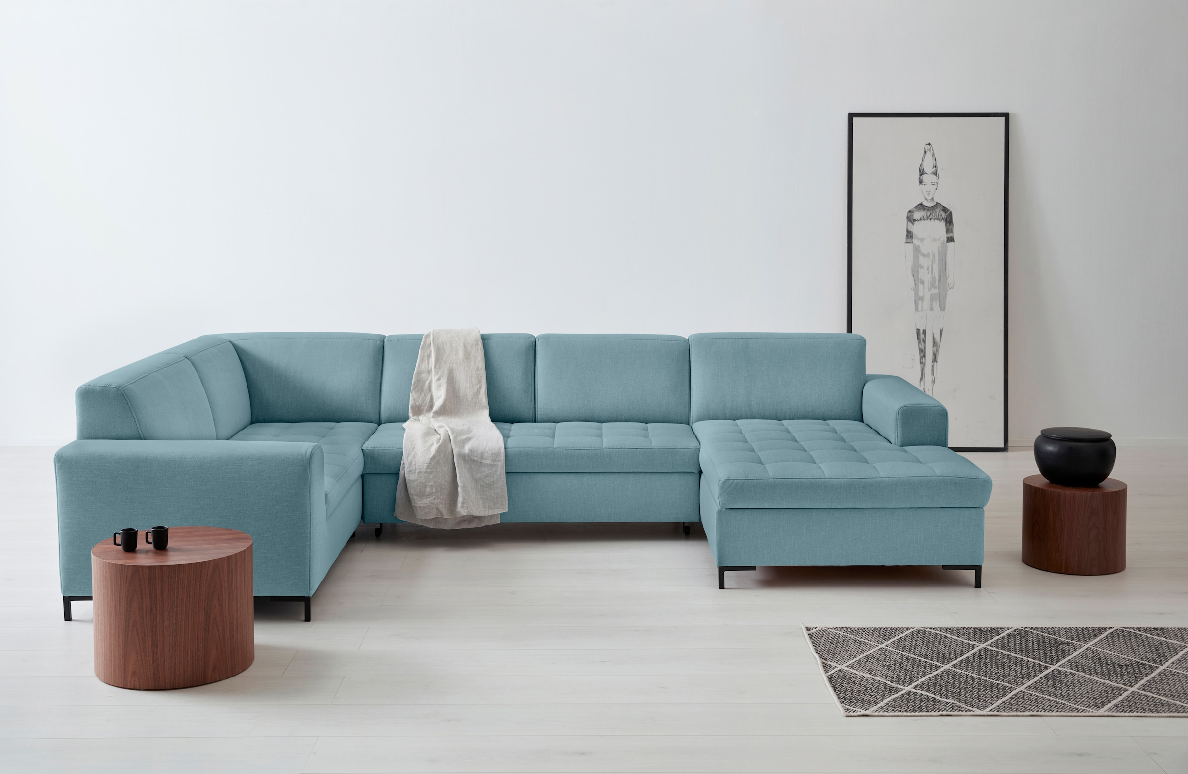 OTTO products Wohnlandschaft "Grazzo, aktuelle Steppung im Sitz, viel Platz günstig online kaufen