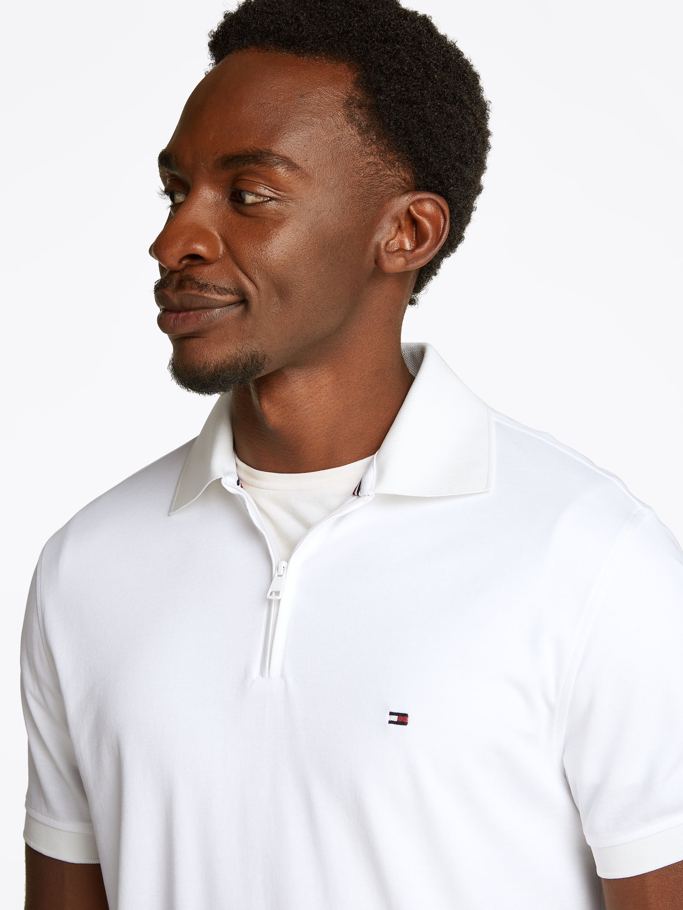 Tommy Hilfiger Poloshirt "PERFORMANCE OXFORD ZIP REG POLO" günstig online kaufen