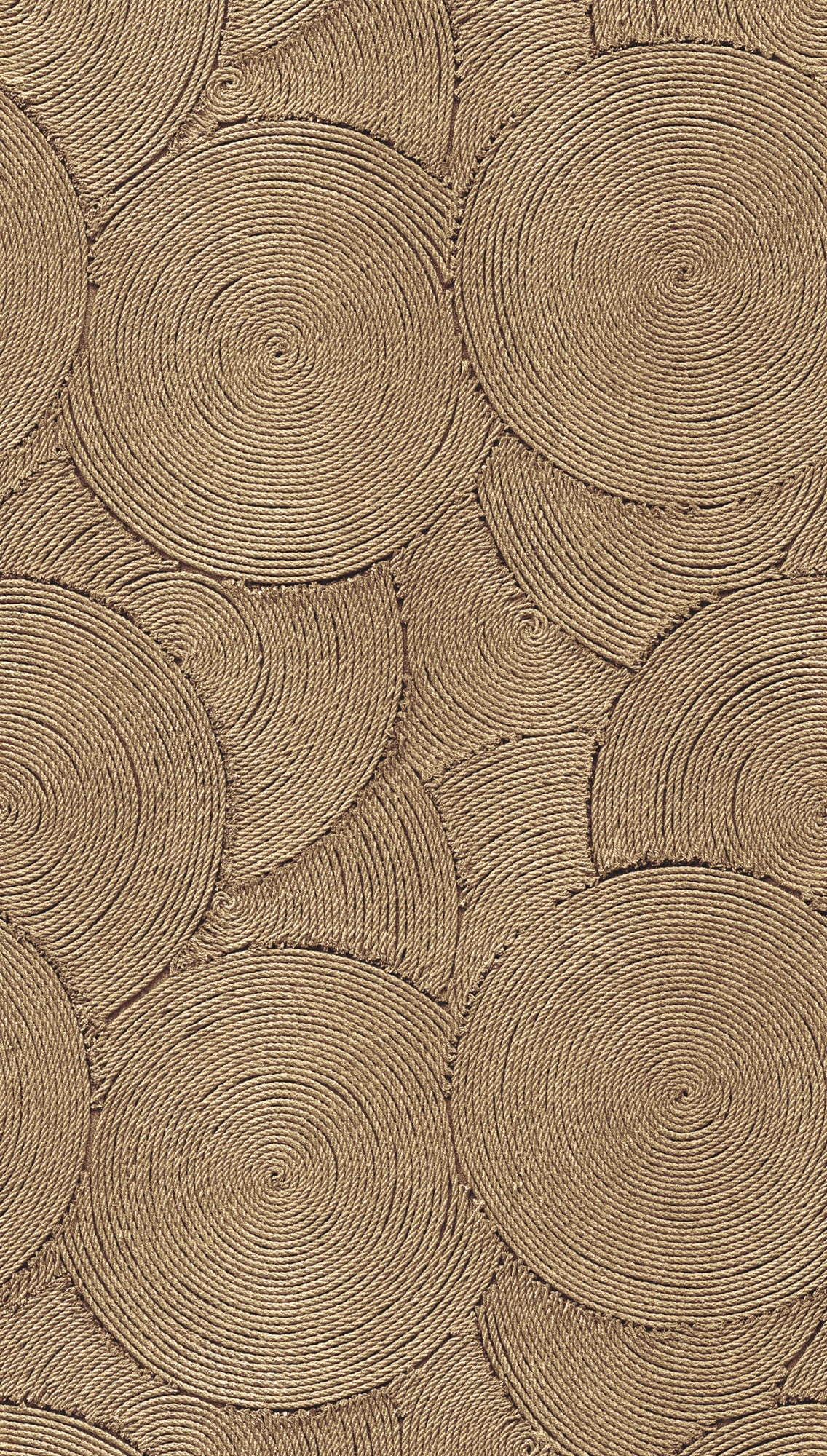 living walls Vliestapete »Vibes & Styles Ropana – Woven Circles Fototapete« Kunst leicht strukturiert Kreisstruktur in 3D-Optik mit natürlicher, moderner Ausstrahlung