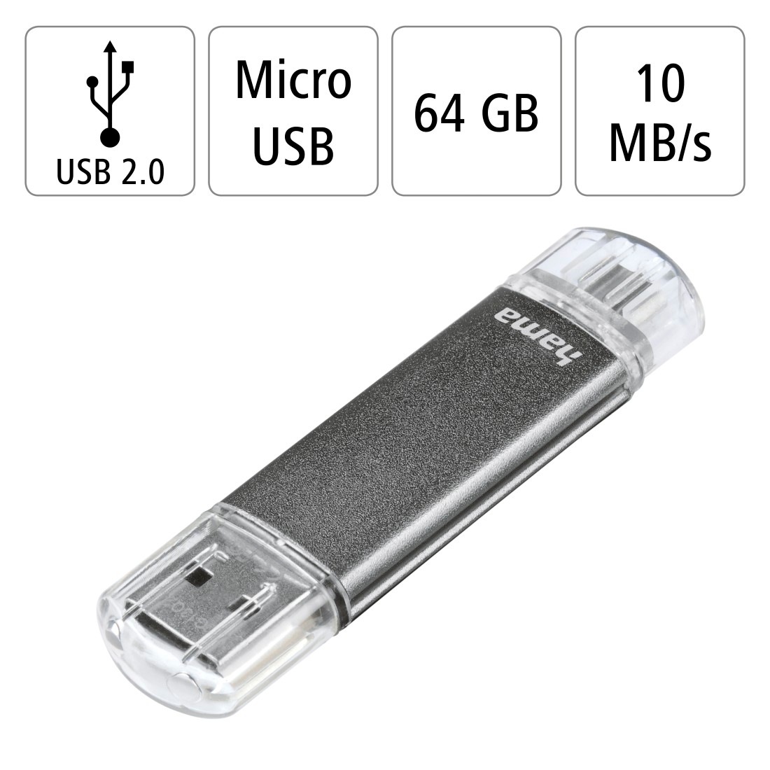 Hama USB-Stick, (Lesegeschwindigkeit 10 MB/s)