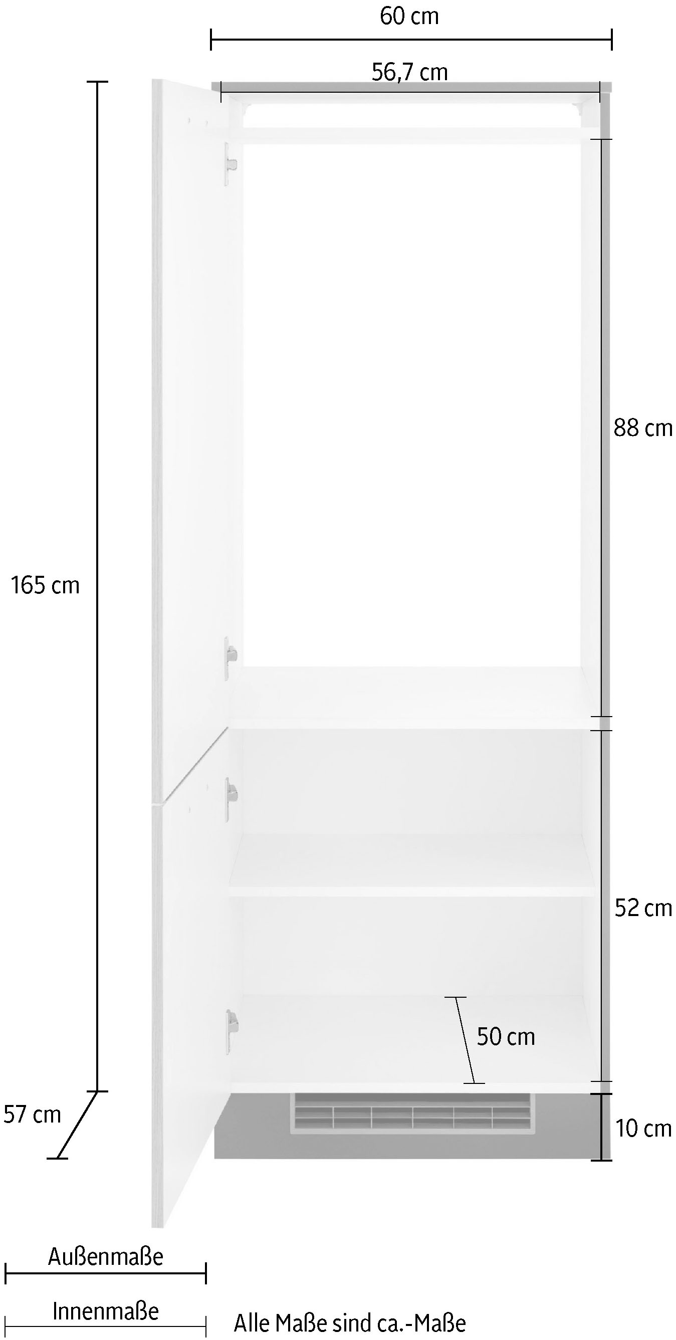 wiho Küchen Kühlumbauschrank »Esbo«, 60 cm breit bestellen | BAUR