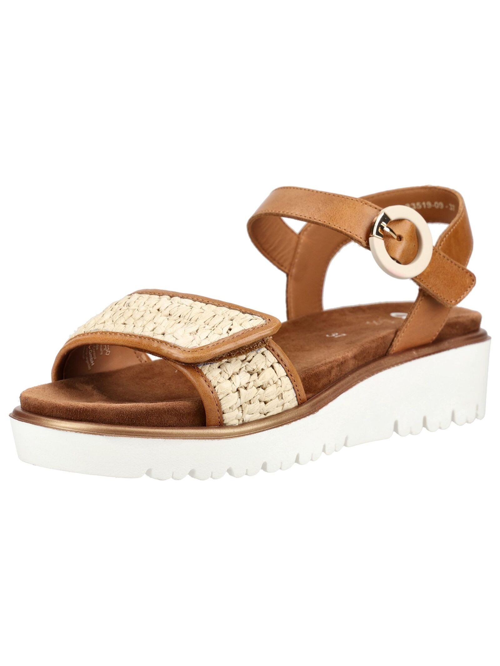 Riemchensandale ARA "Ara Sandalen Leder", Damen, Gr. 39, cognac, Leder, Schuhe Riemchensandale