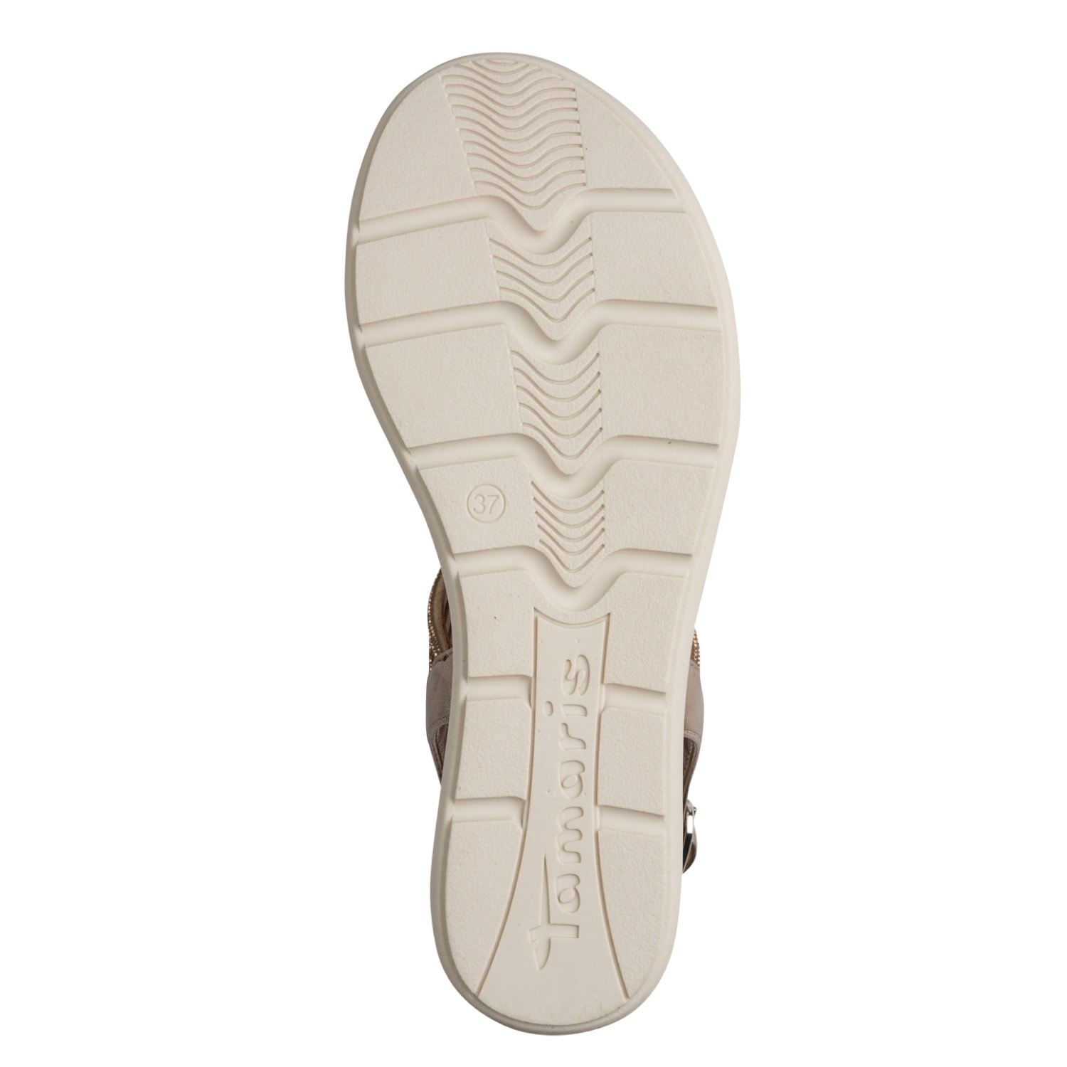 Tamaris Keilsandalette  Sommerschuh, Riemchensandale im Metalliclook